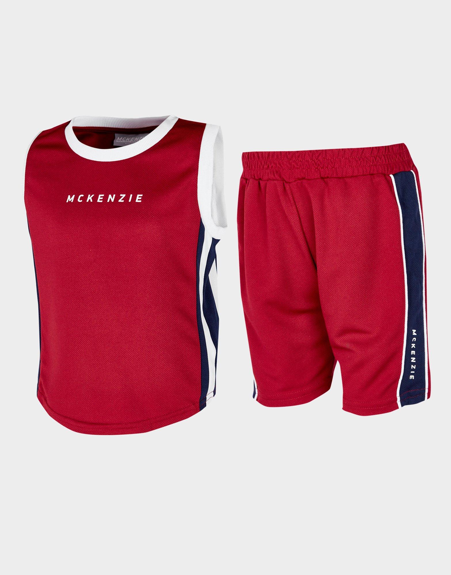 red infant shorts