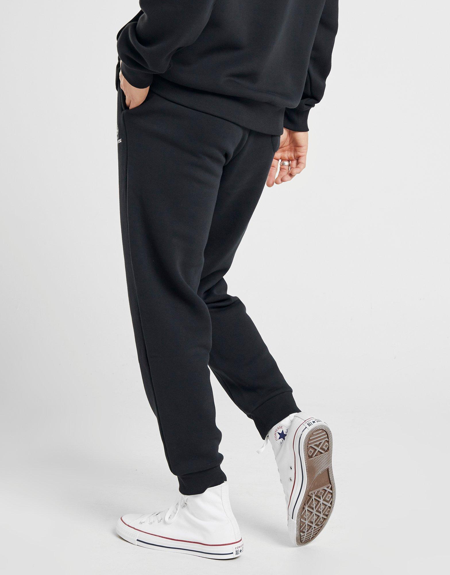 joggers and converse