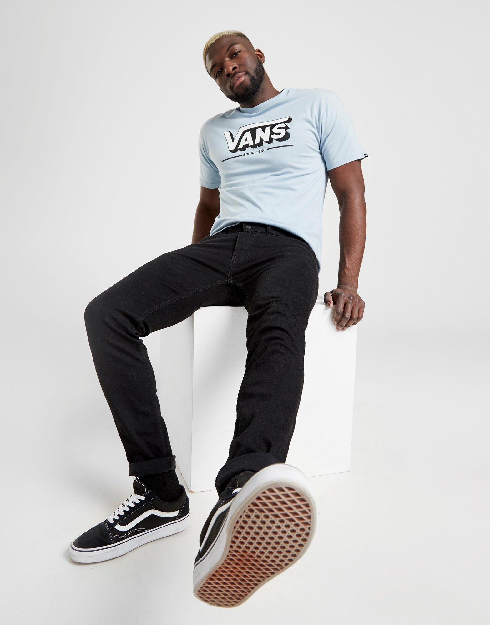 t shirt vans homme bleu