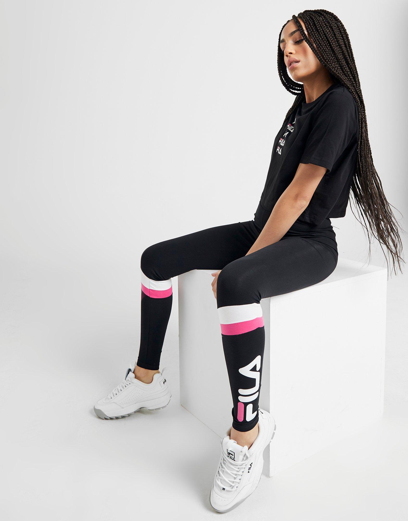 fila logo panel leggings