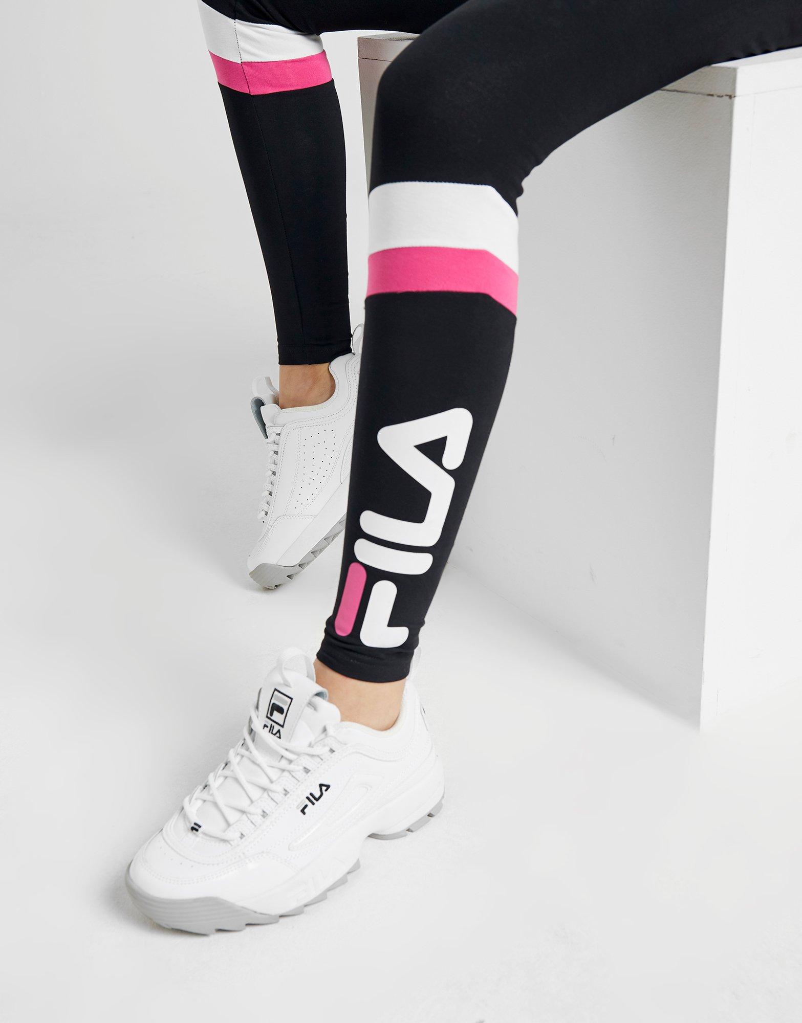 Leggings deporte FILA chica FLEX Ref. 681826 negra lycra logo