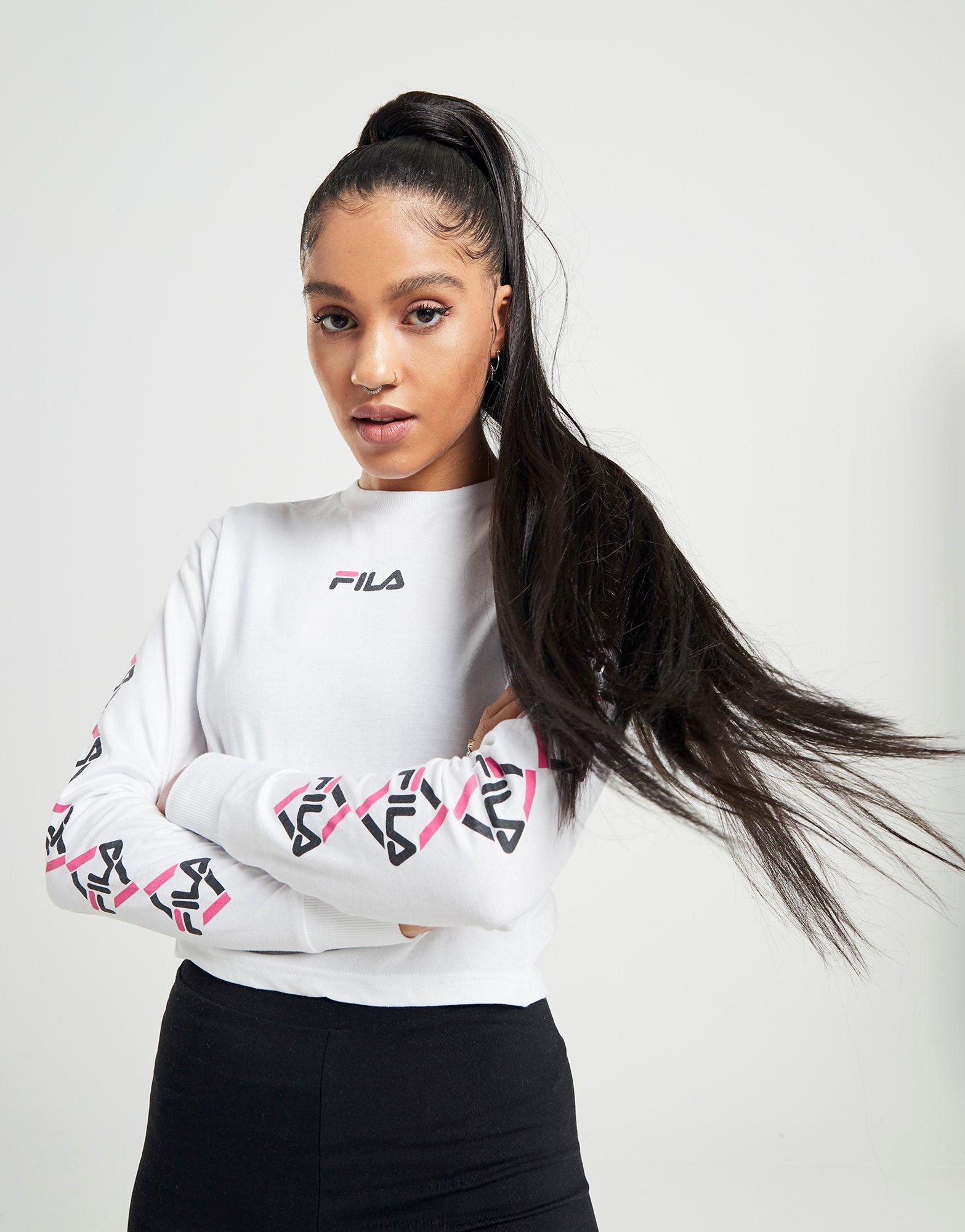 fila crop top long sleeve