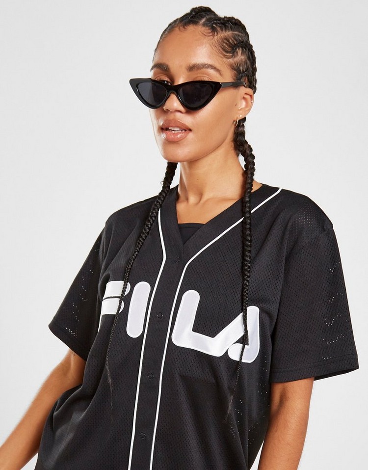 Black Fila Mesh Baseball T-Shirt | JD Sports