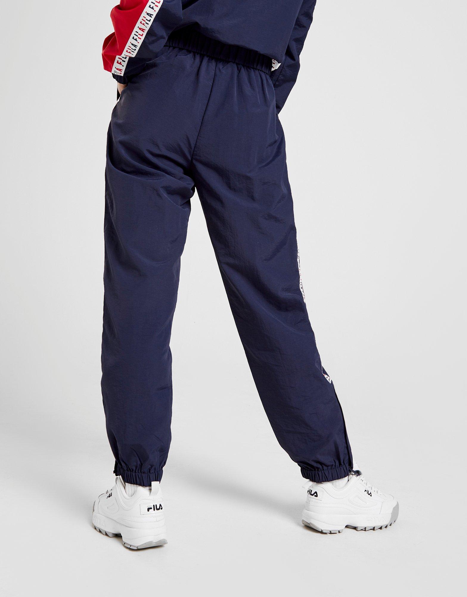lacoste tape woven track pants