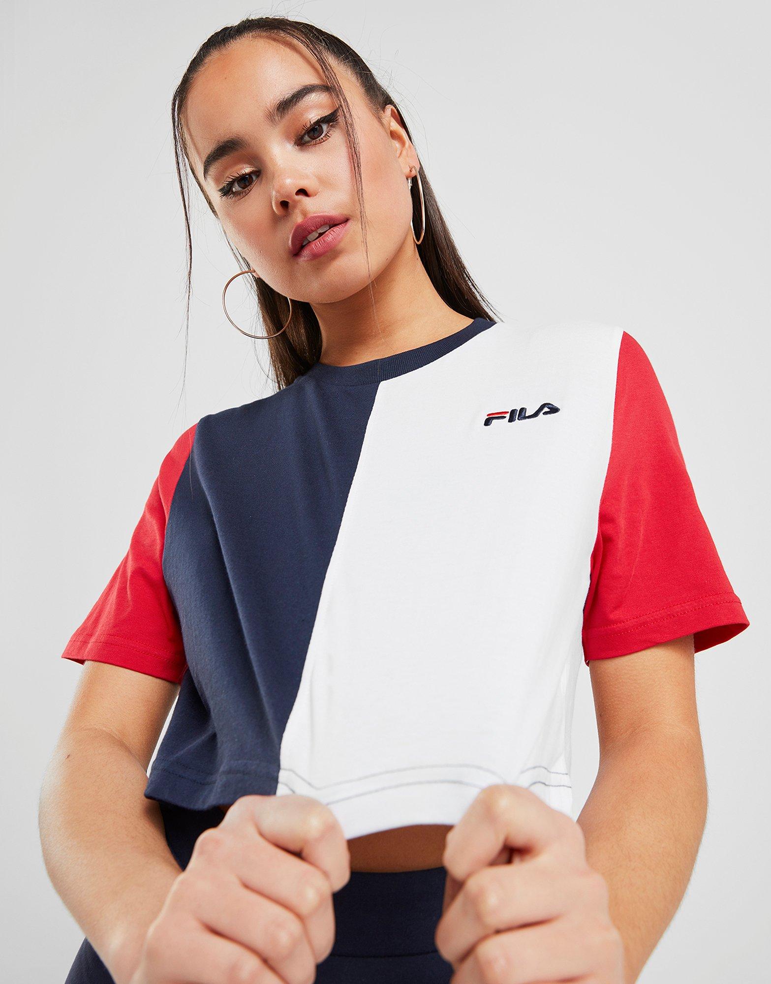 fila colour block t shirt