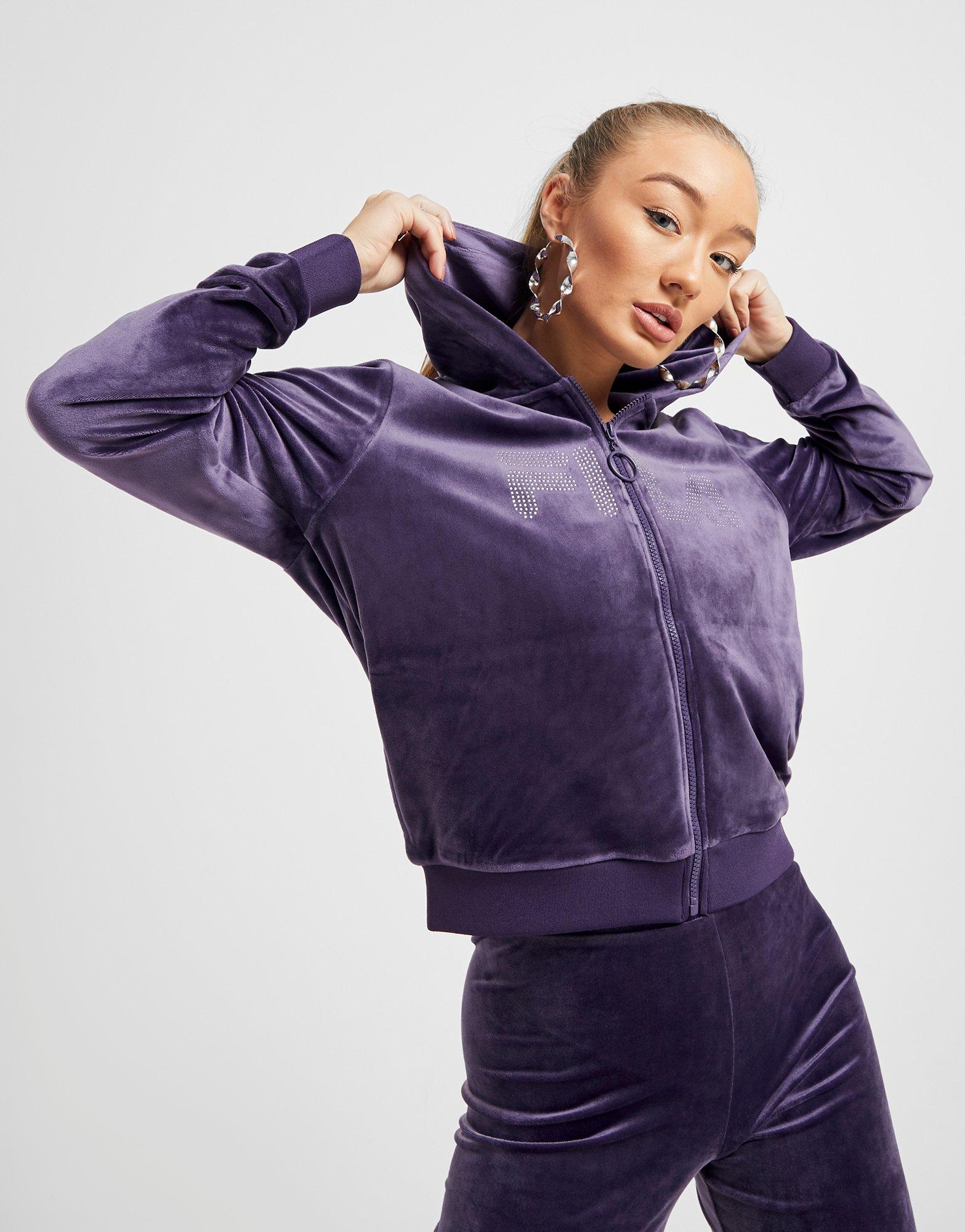 fila velvet hoodie