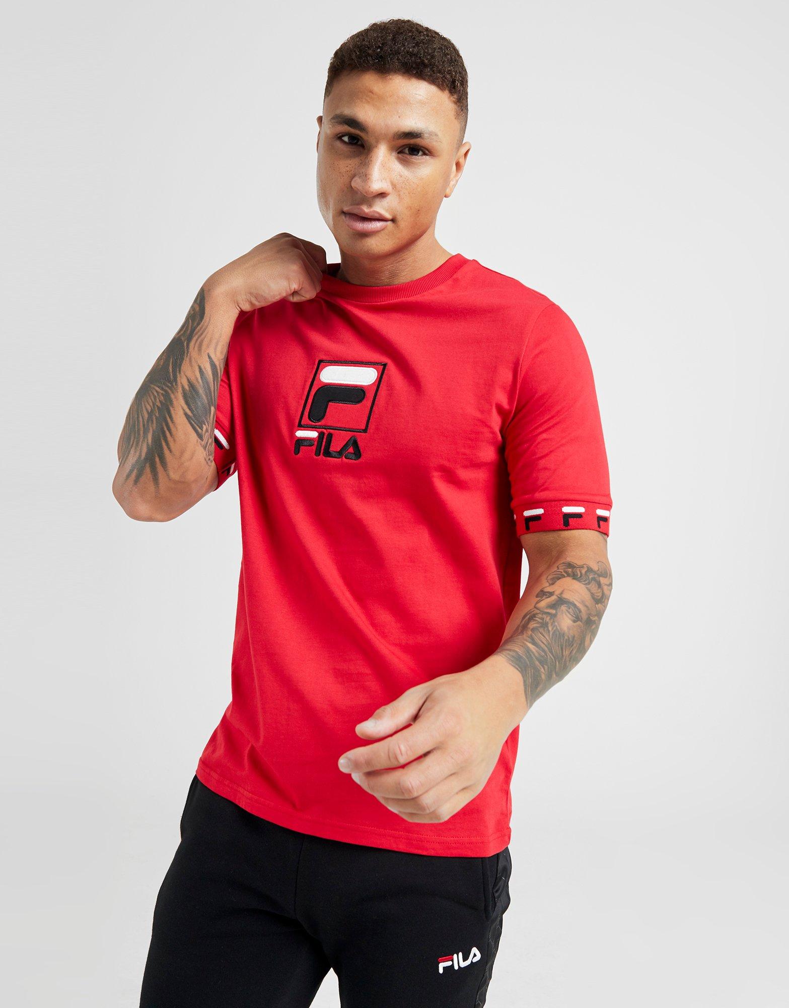 fila red t shirt