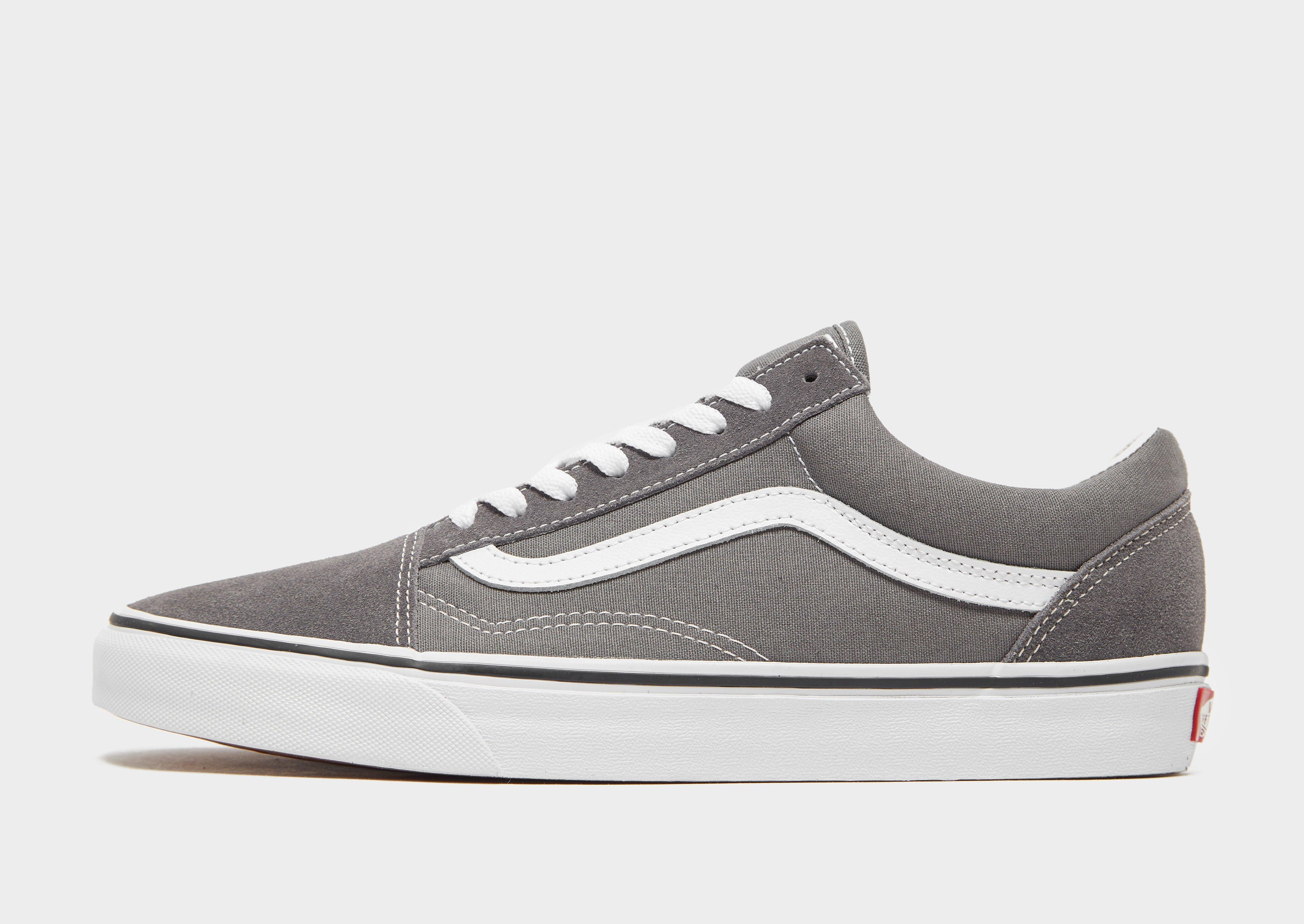 dark gray old skool vans 