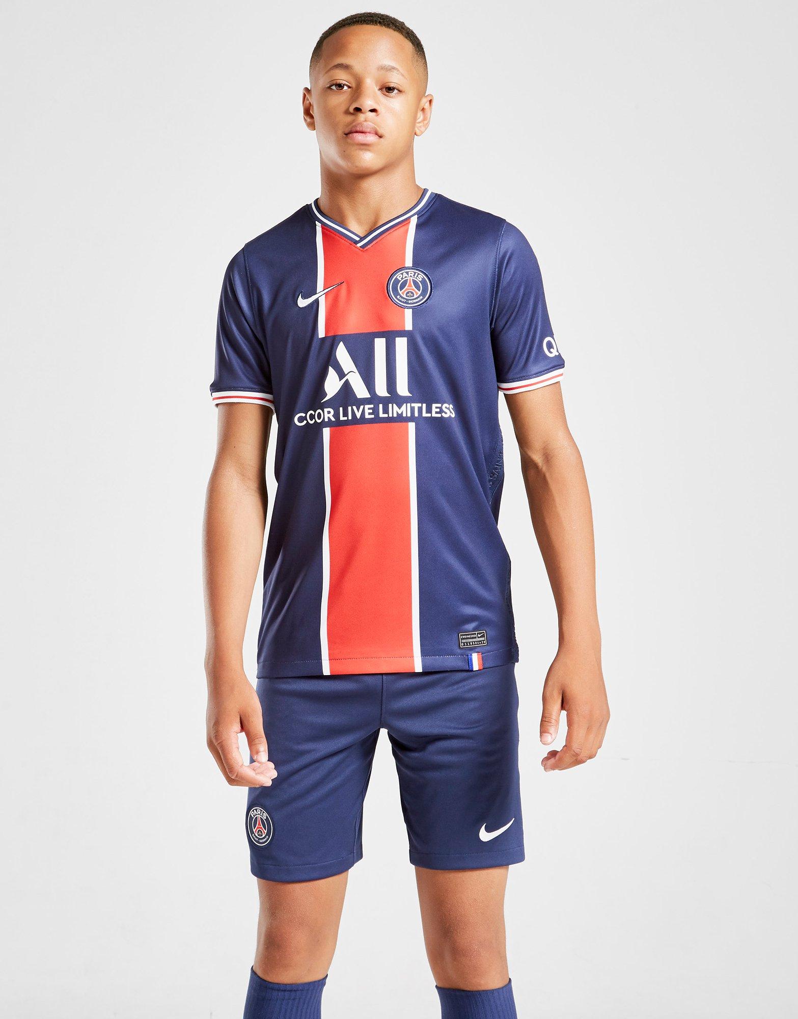 psg home shorts junior