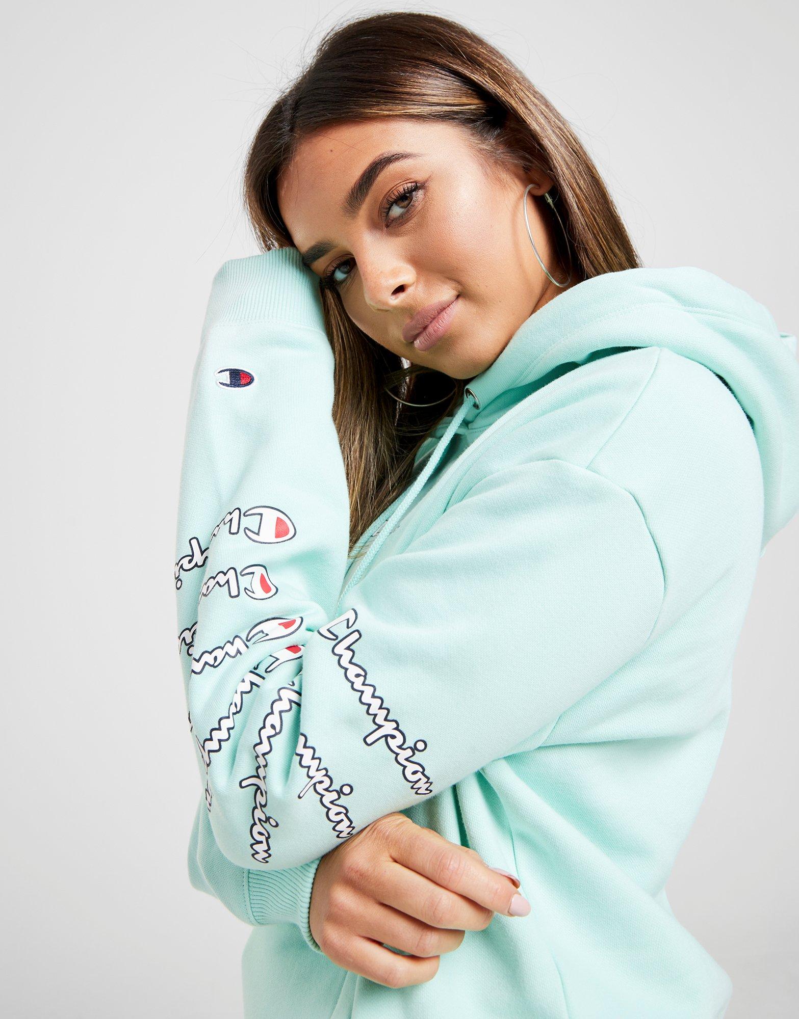 champion repeat logo hoodie