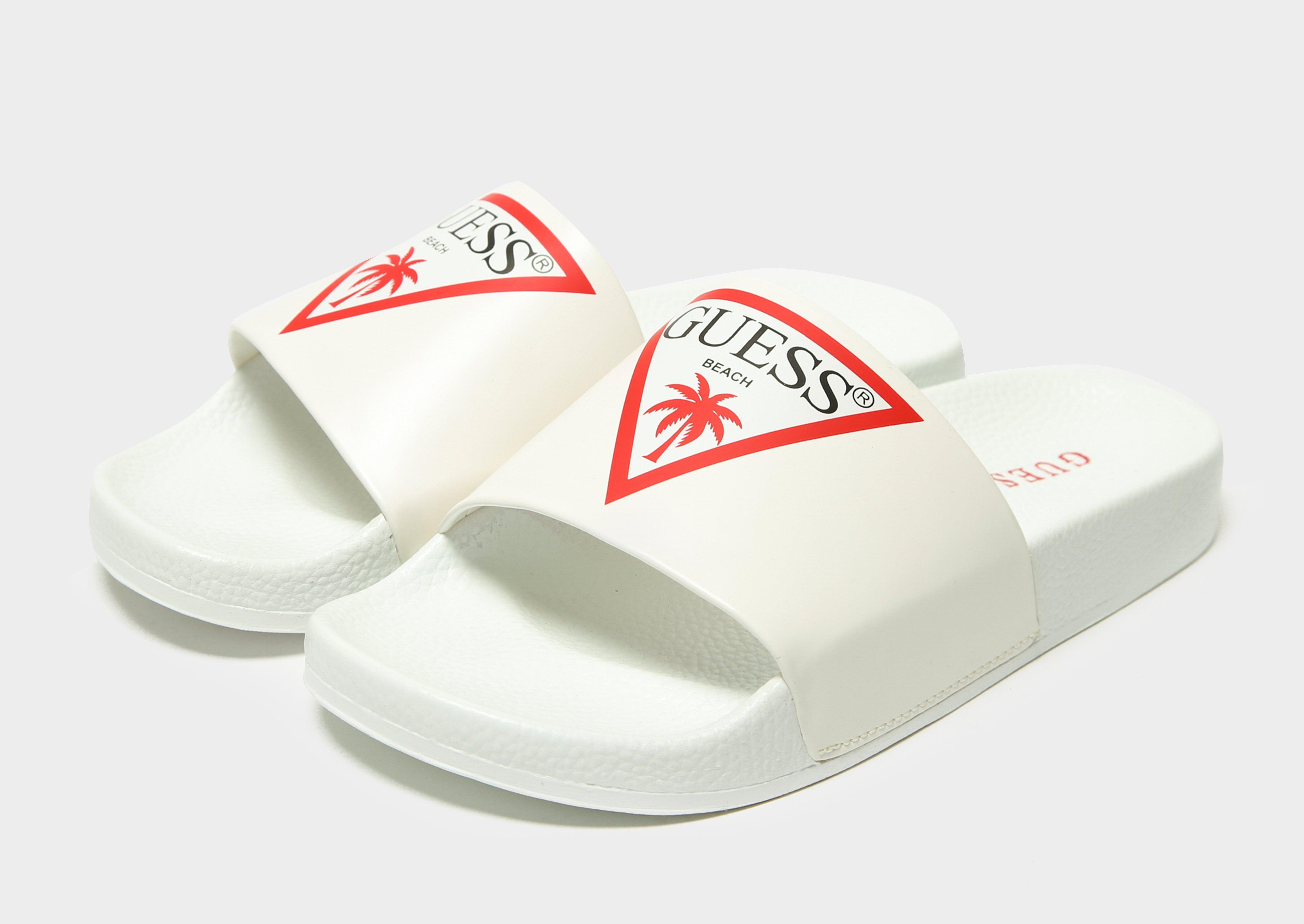 guess white slides