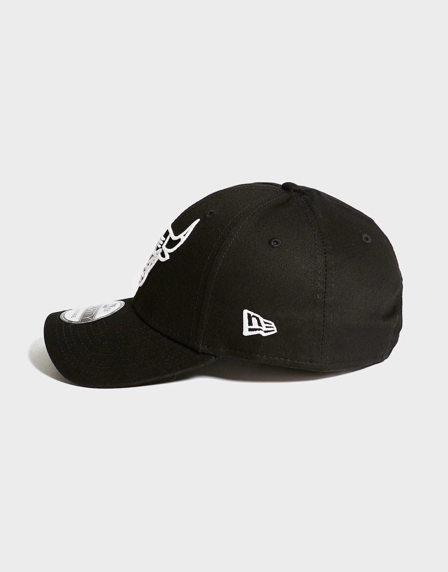 Black New Era NBA 9FORTY Chicago Bulls Mono Cap