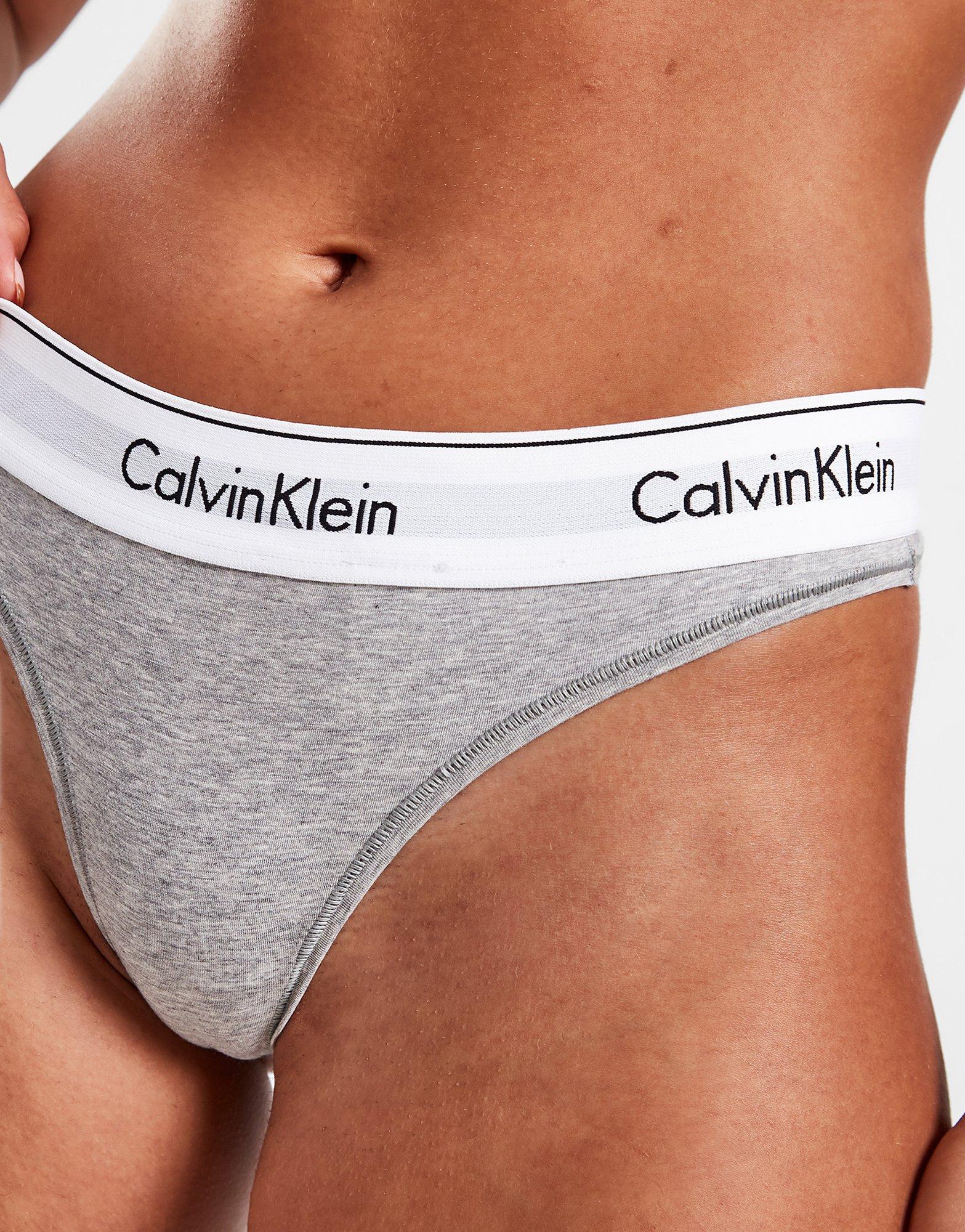 Calvin Klein - Modern Cotton Thong : Grey