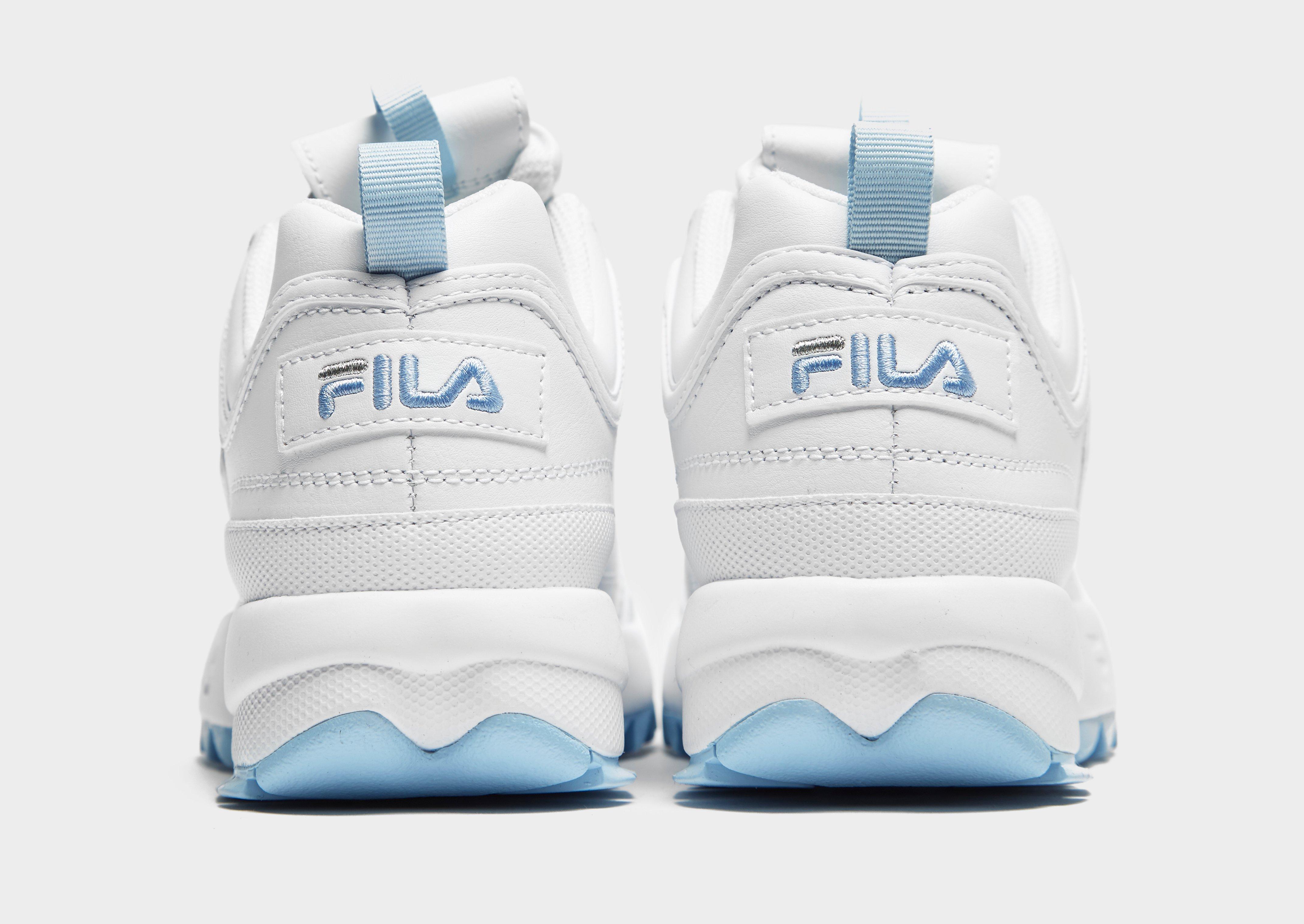 fila disruptor blue and white