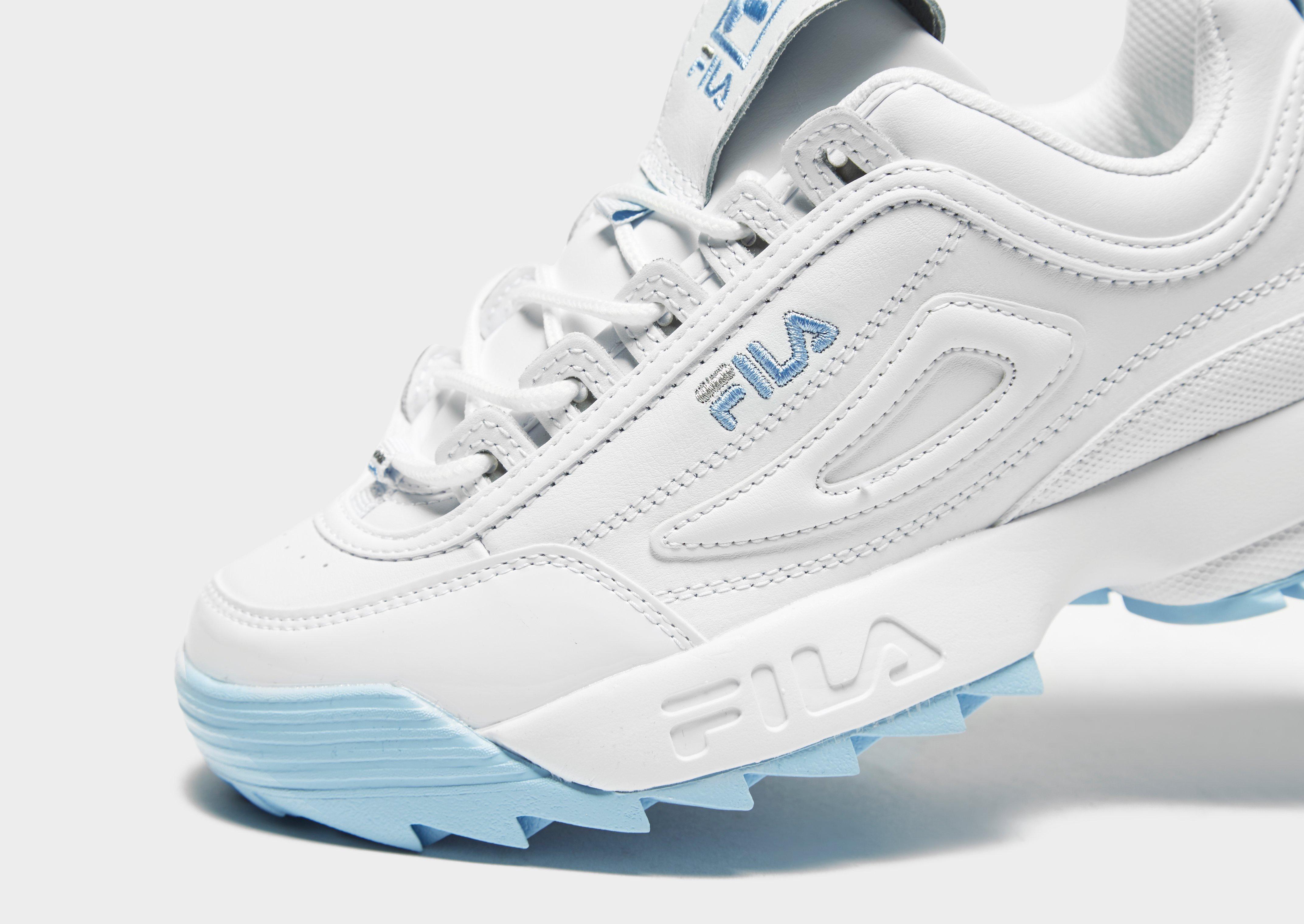 fila disruptor baby blue trainers