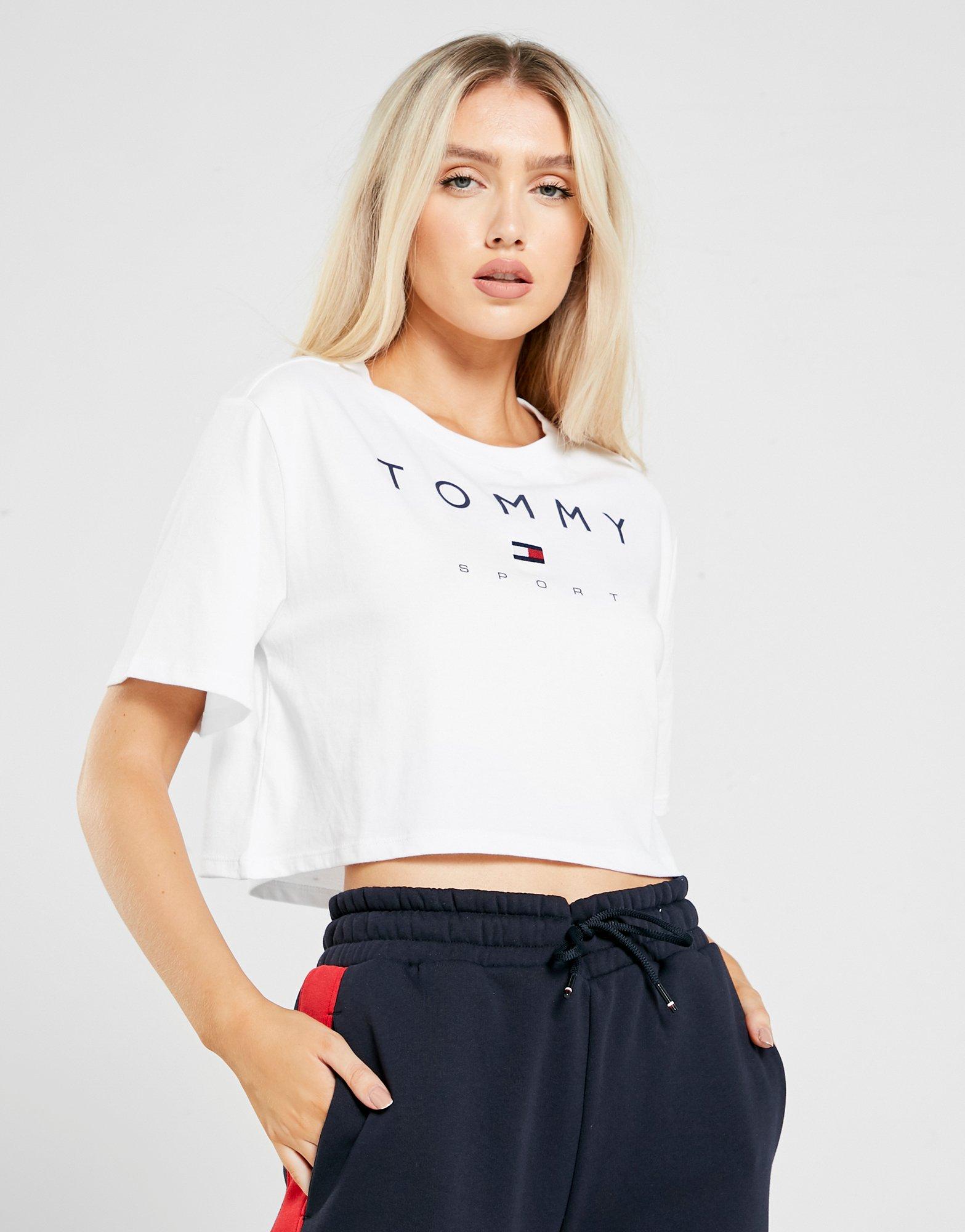 tommy hilfiger crop t shirt