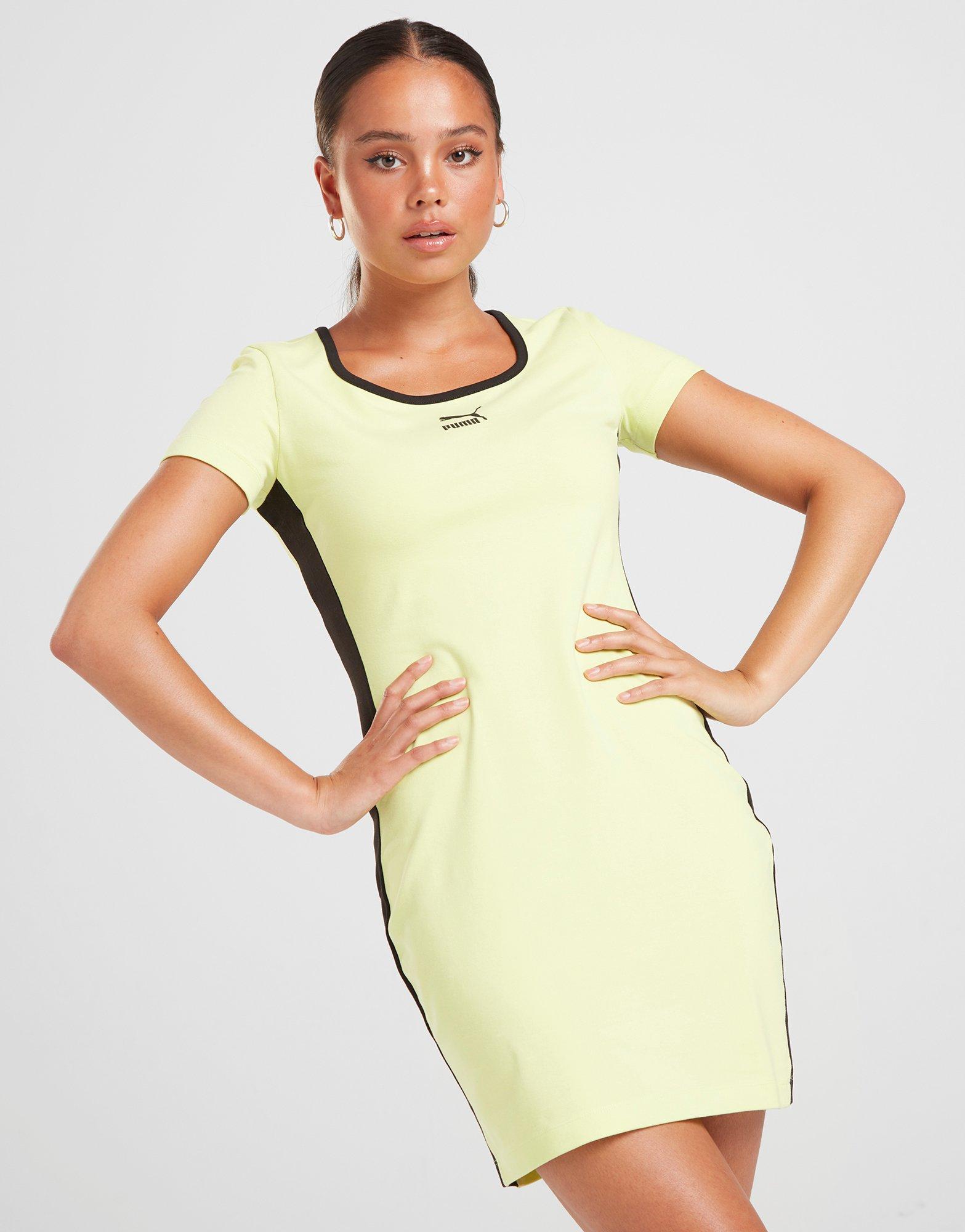 green puma dress