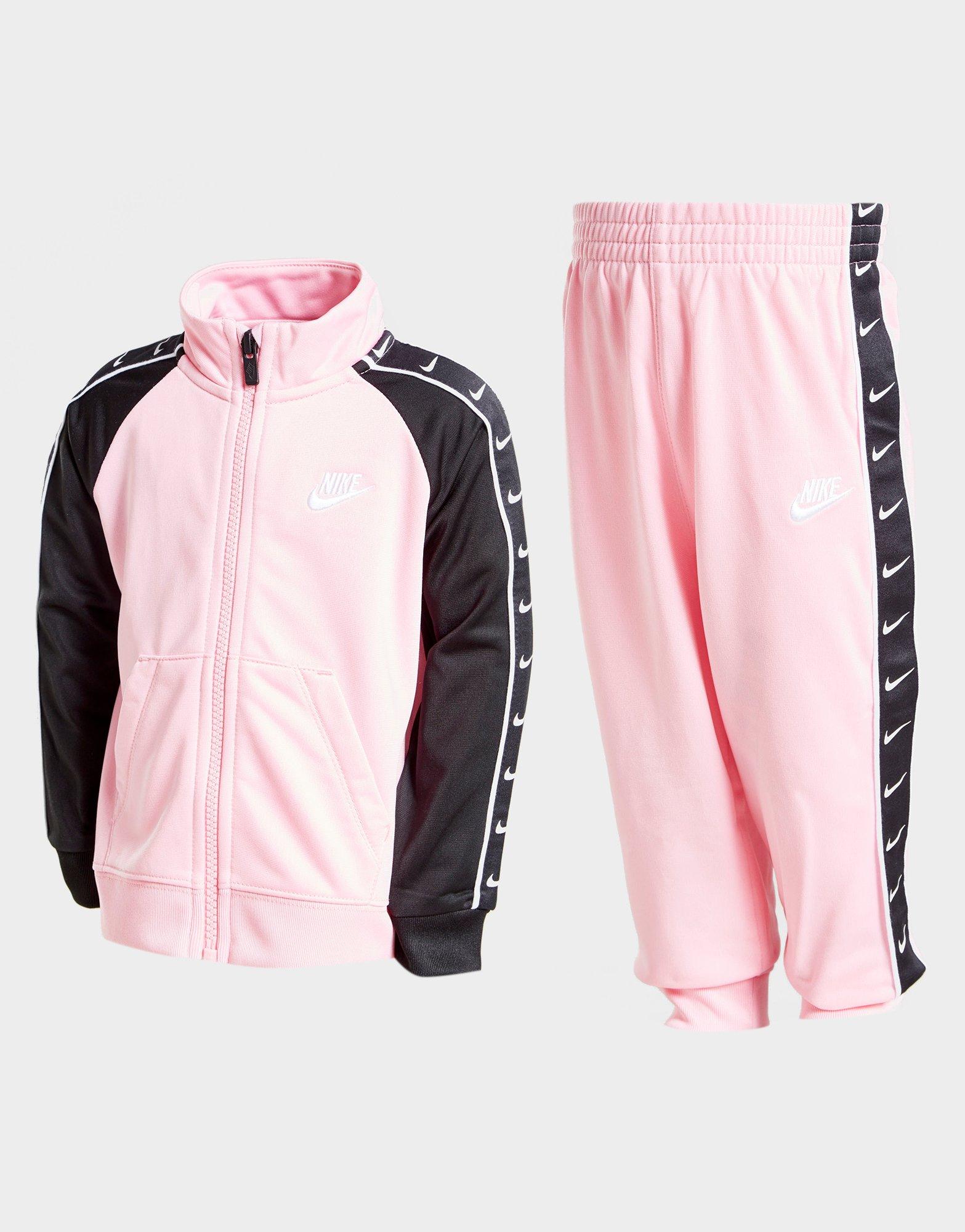 nike swoosh tape tracksuit children