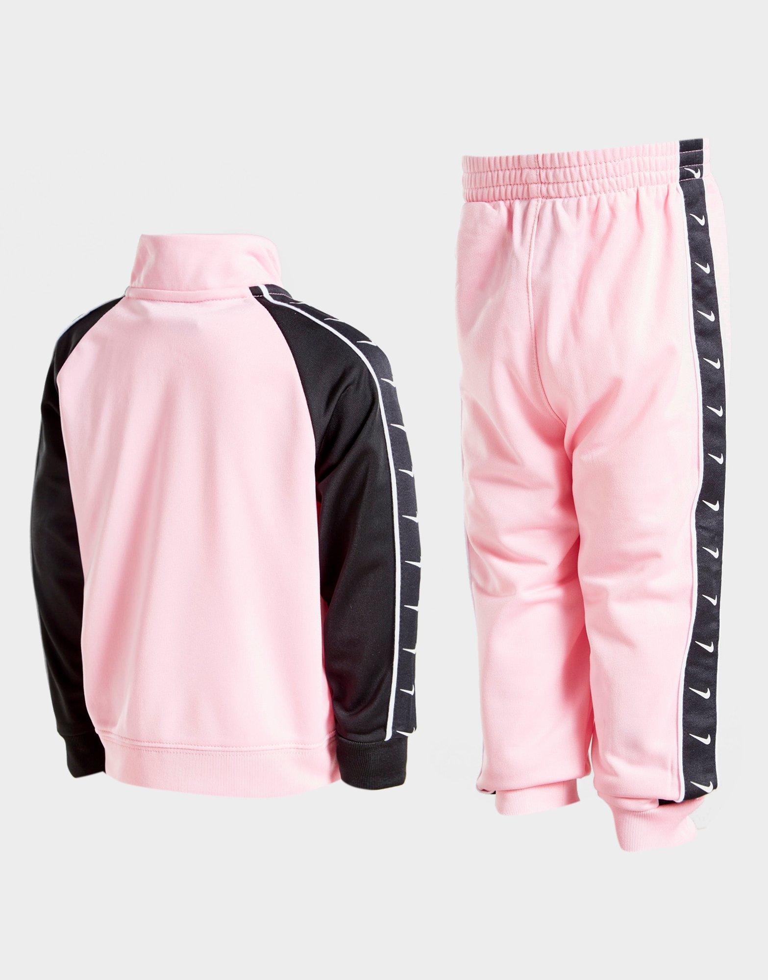 pink and black nike tracksuit