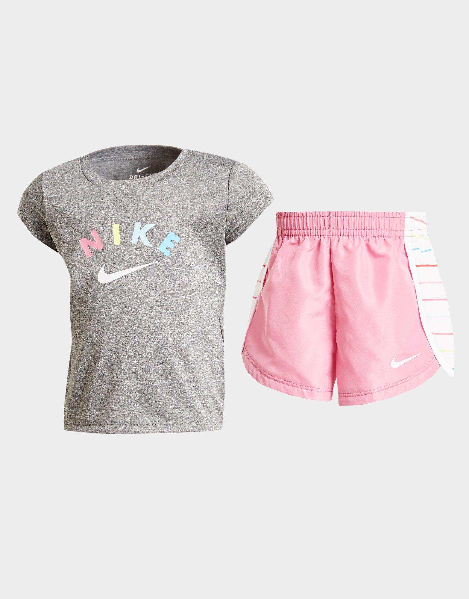 girls nike shorts set