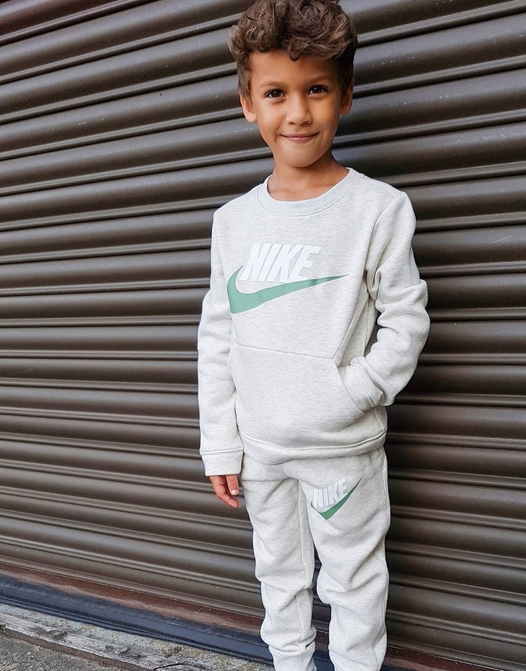 Buy Grey Nike Hybrid Crew Tracksuit Children JD Sports JD Sports