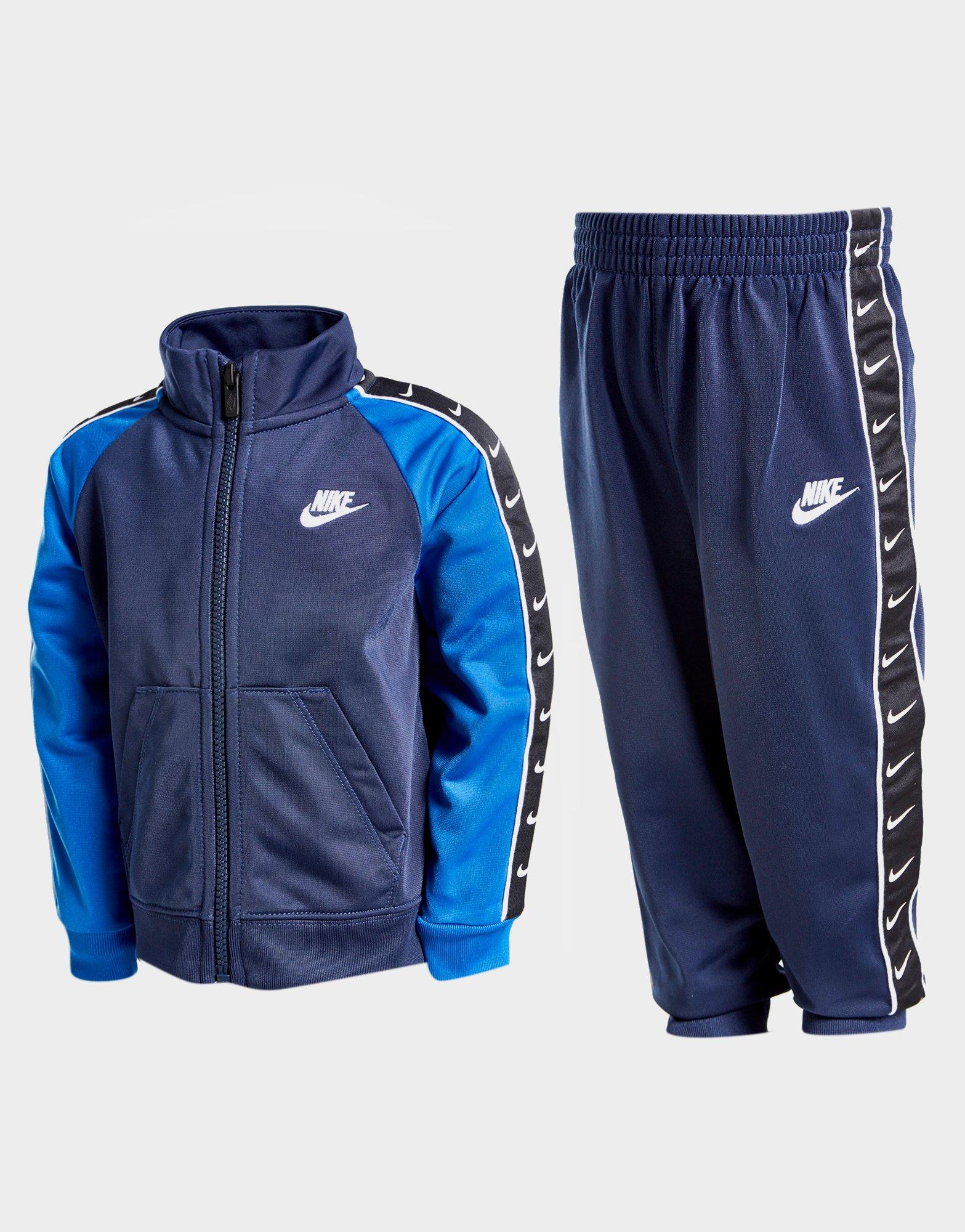 all blue nike tracksuit