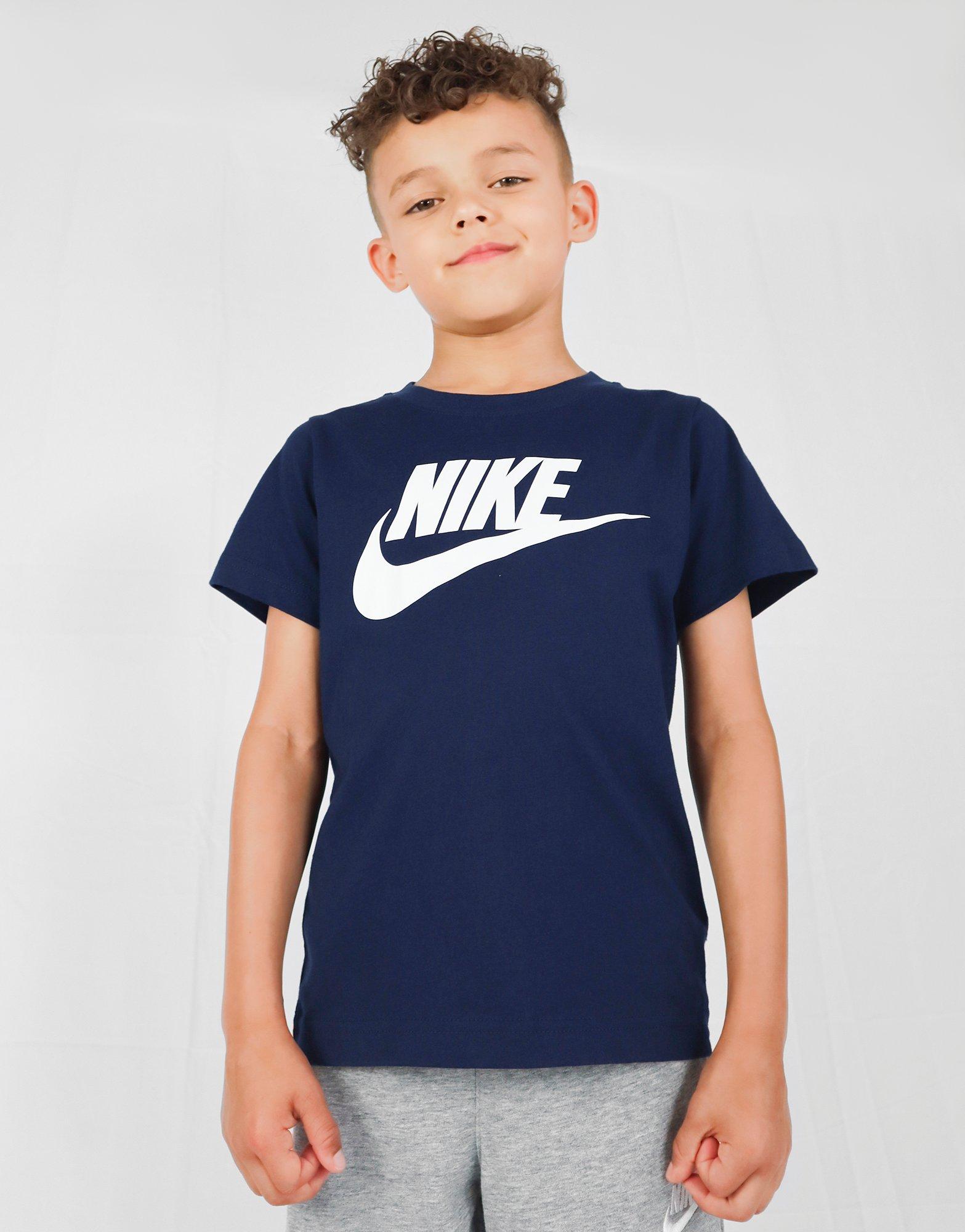 nike t shirt bambino blu