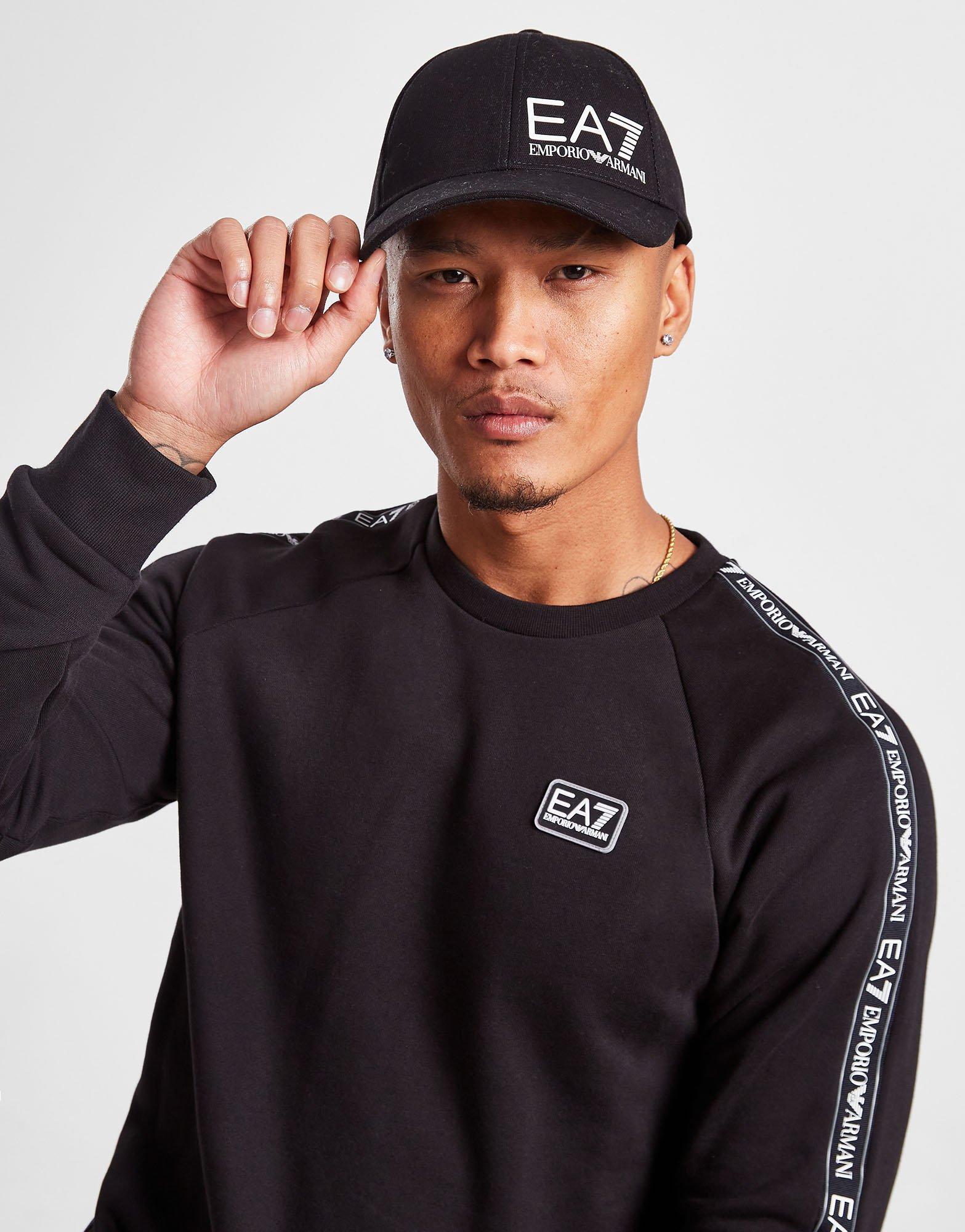 Black Emporio Armani EA7 Gloss Logo Cap | JD Sports UK