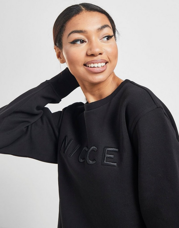 Buy Black Nicce Embroidered Logo Crew Sweatshirt JD Sports JD