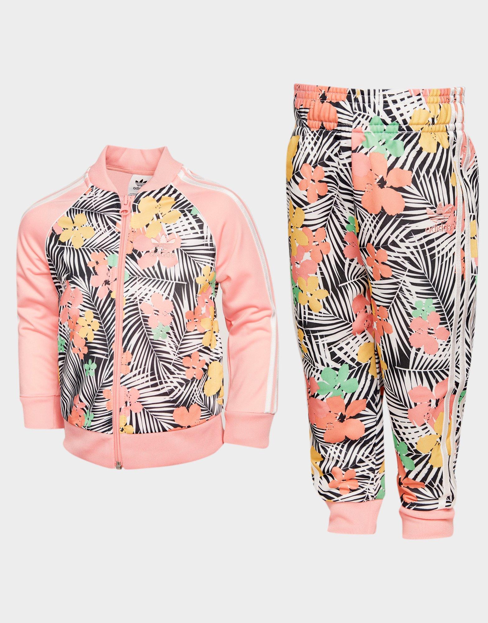 adidas flower print tracksuit