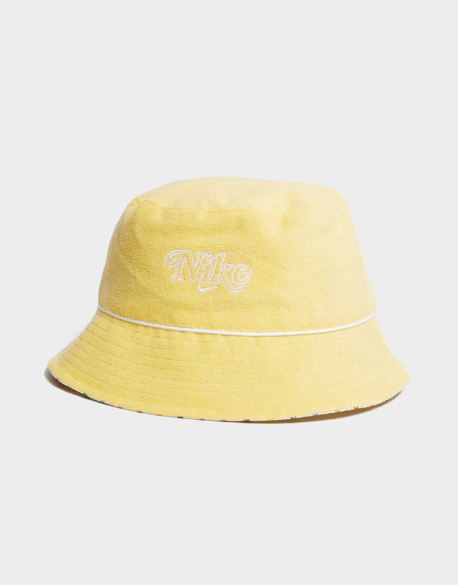 nike yellow bucket hat