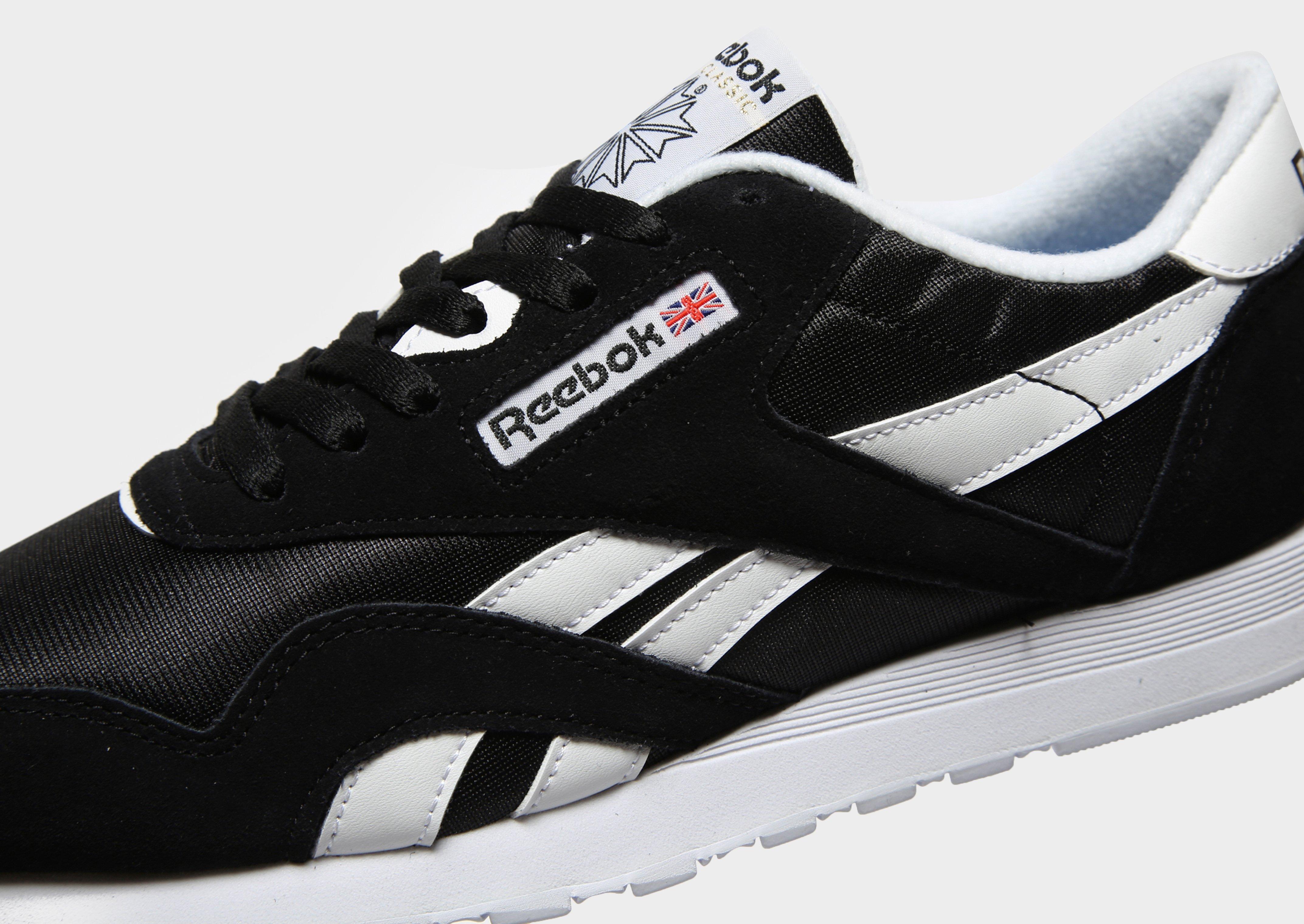 reebok classic nylon all black