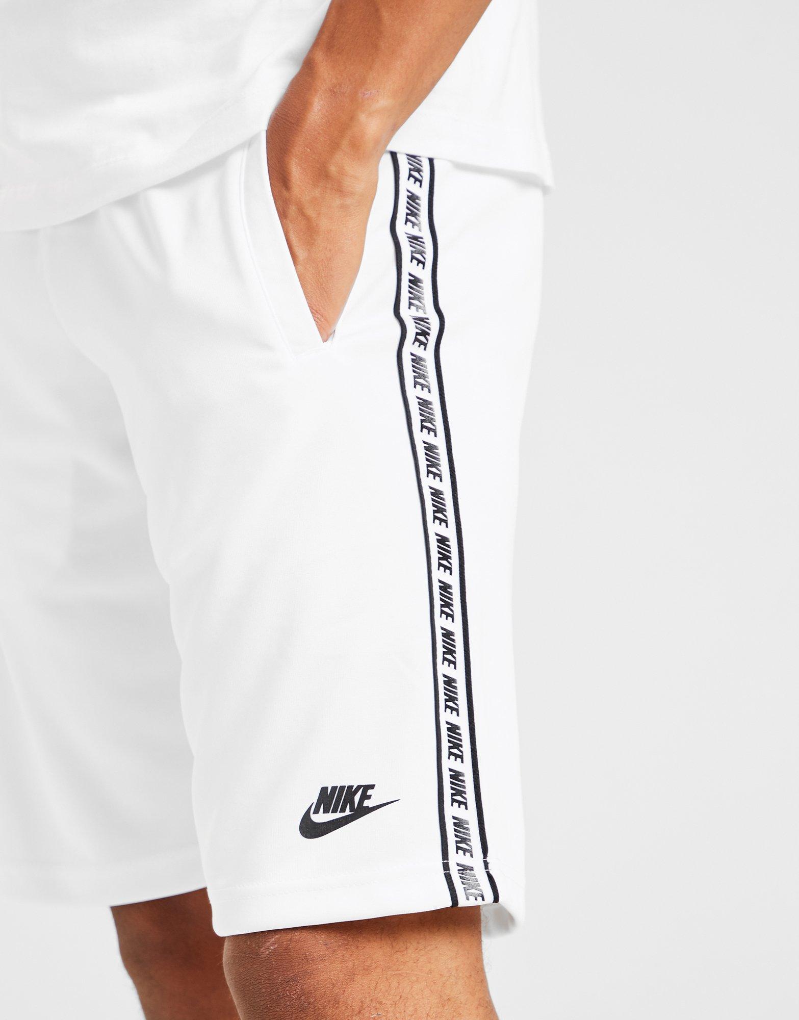 nike logo taping polyknit shorts