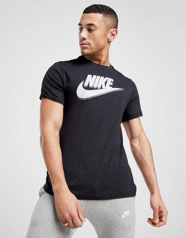 Buy Black Nike All Over Print Splatter T-Shirt | JD Sports | JD Sports ...