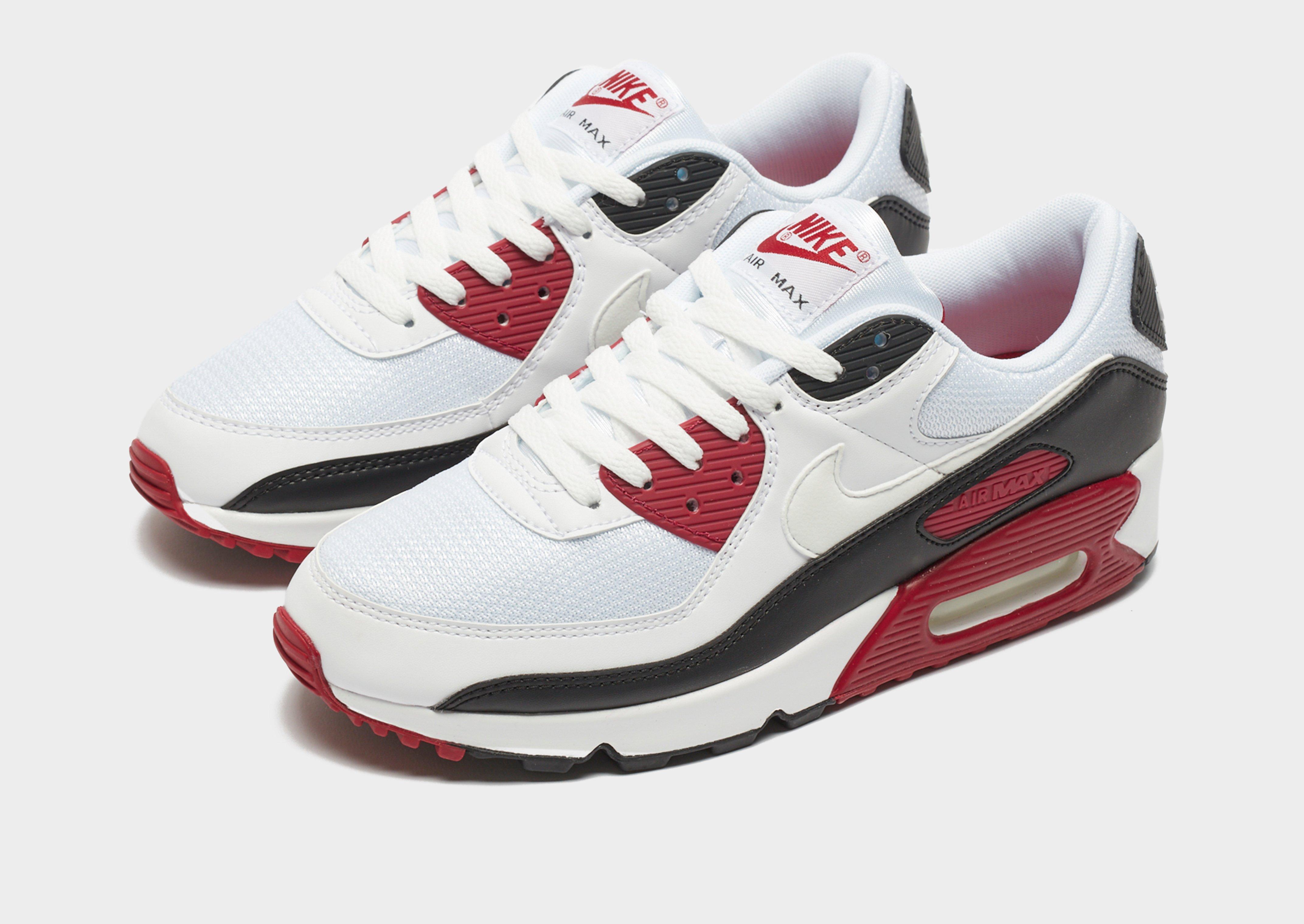 nike air max 90 rojos con blanco