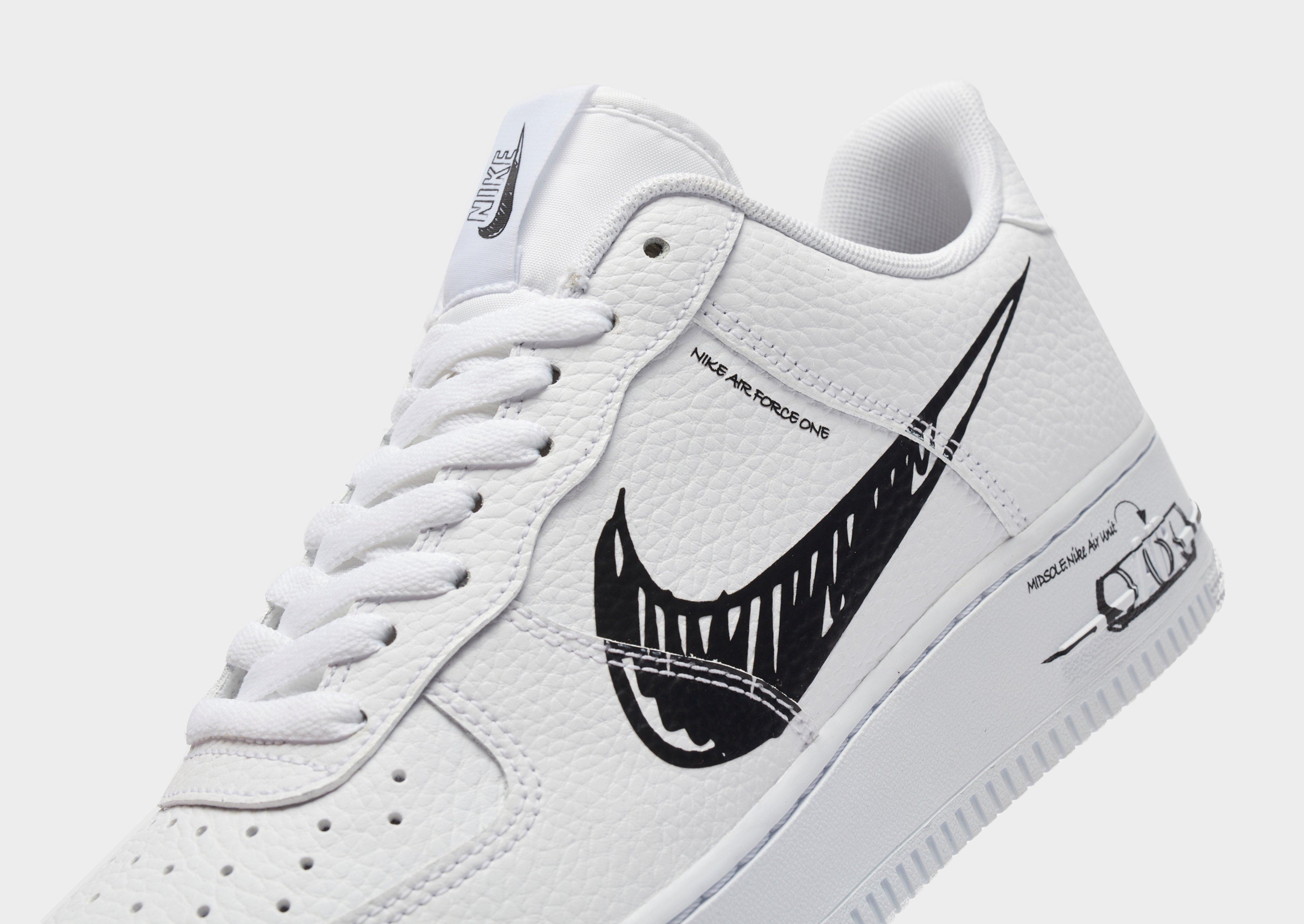 black & white air force 1 lv8 utility trainers youth