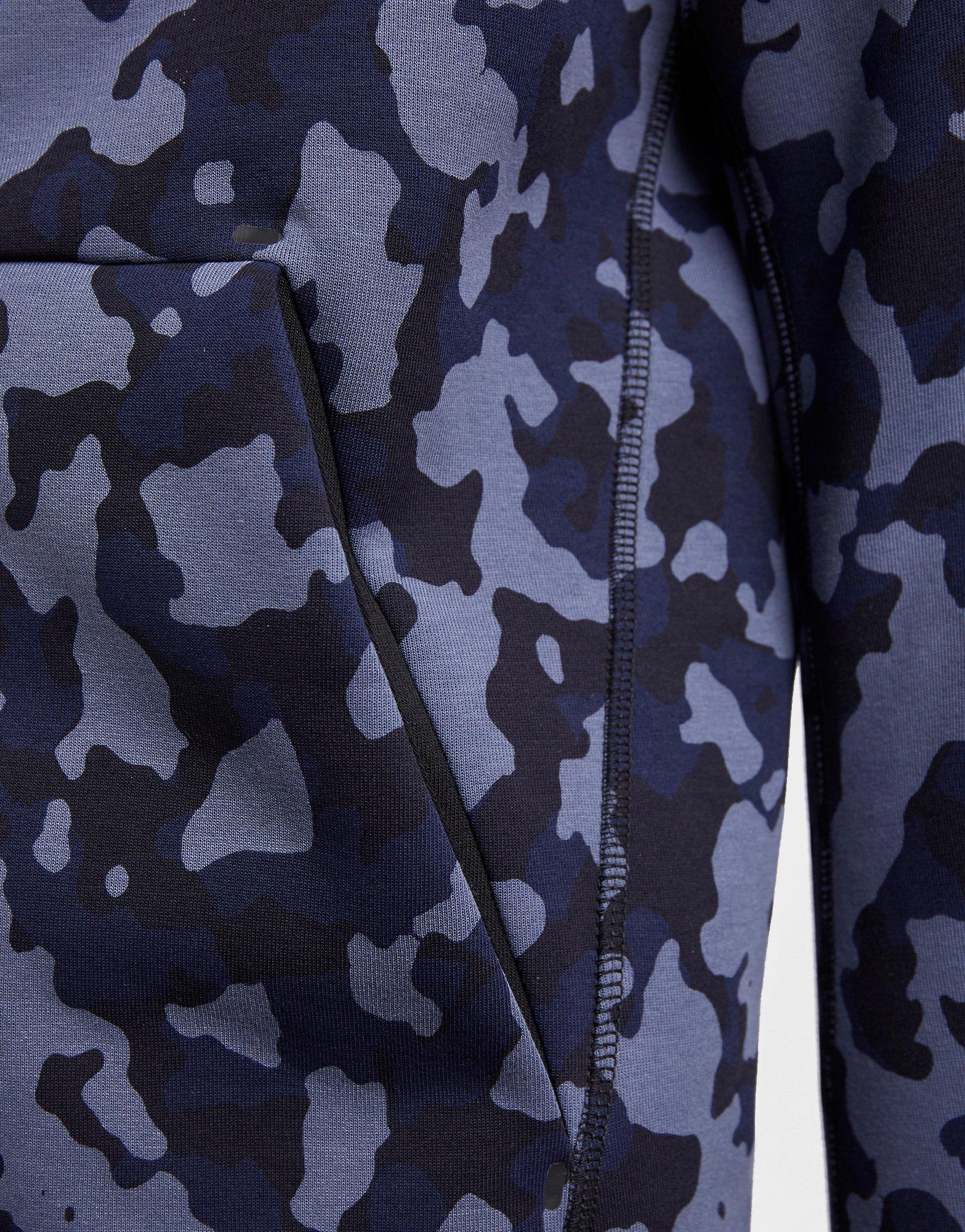 blue camo tech fleece