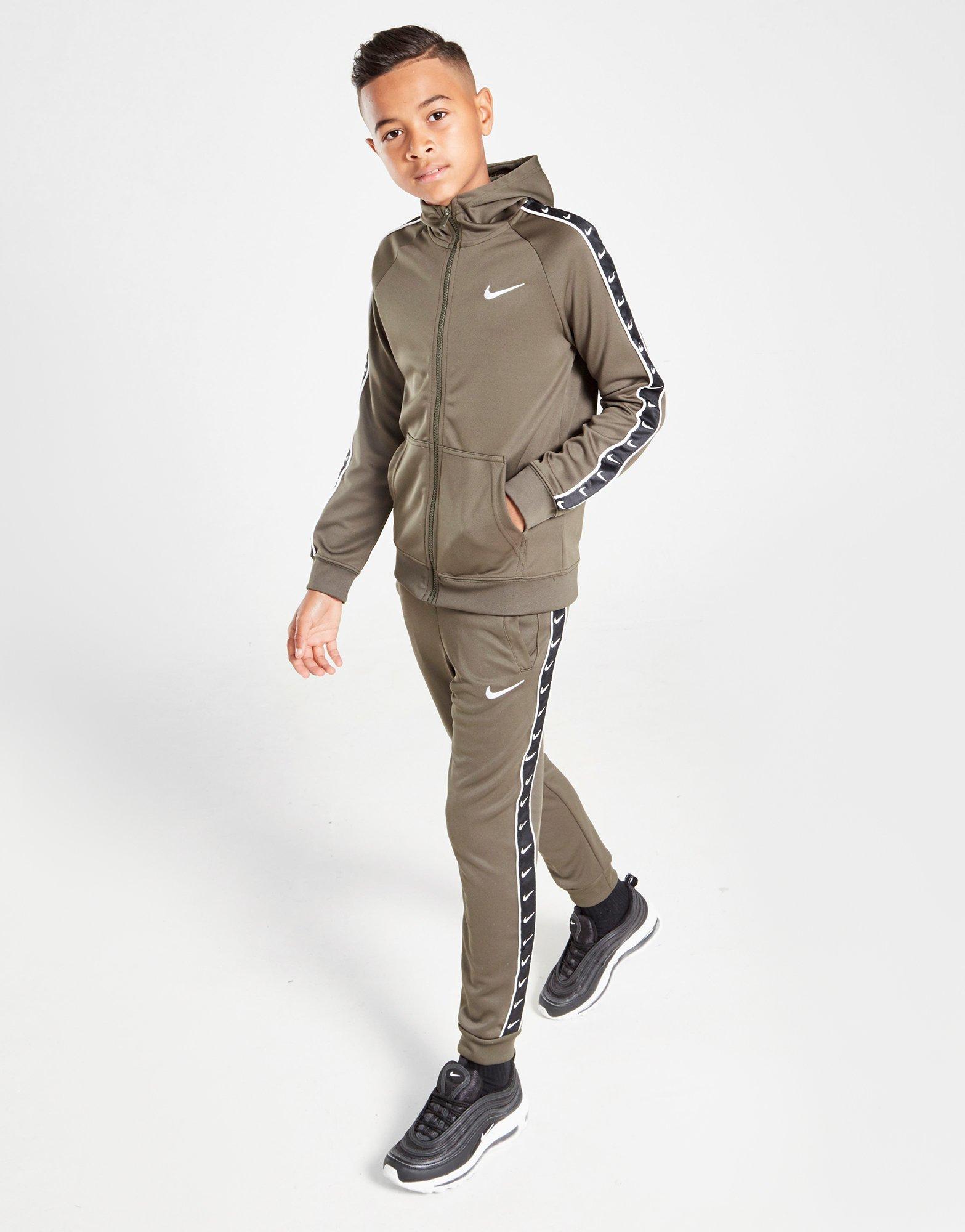 nike taped zip hoodie