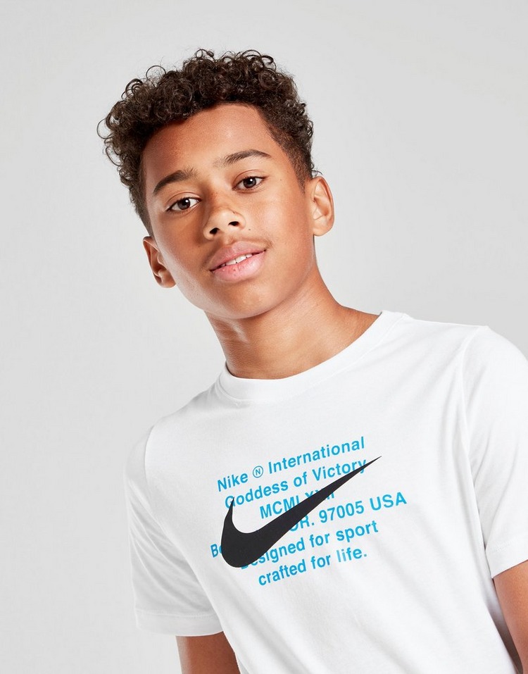 Buy White Nike Sportswear Swoosh TShirt Junior JD Sports JD Sports
