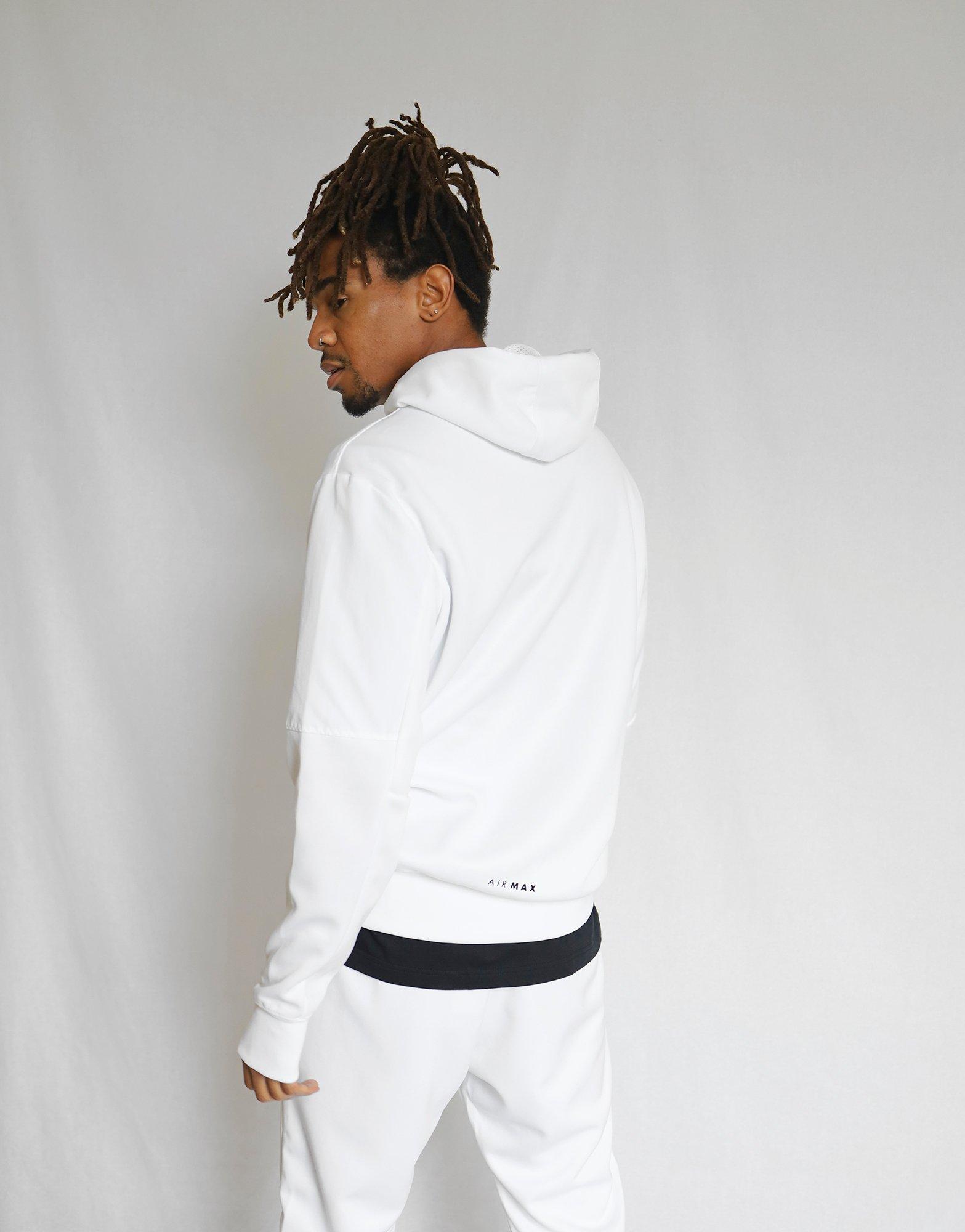 white air max hoodie