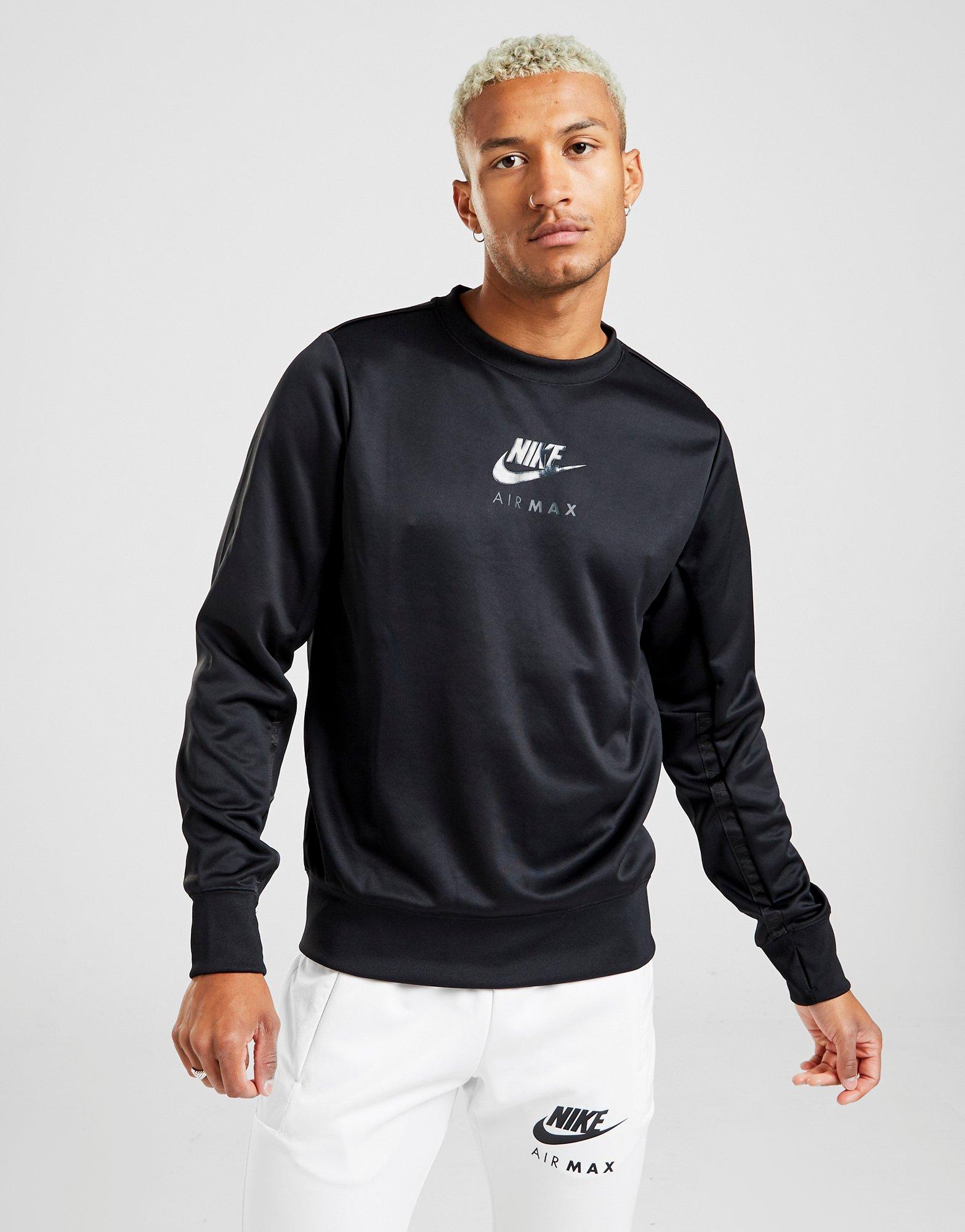 nike air max sweatshirt black