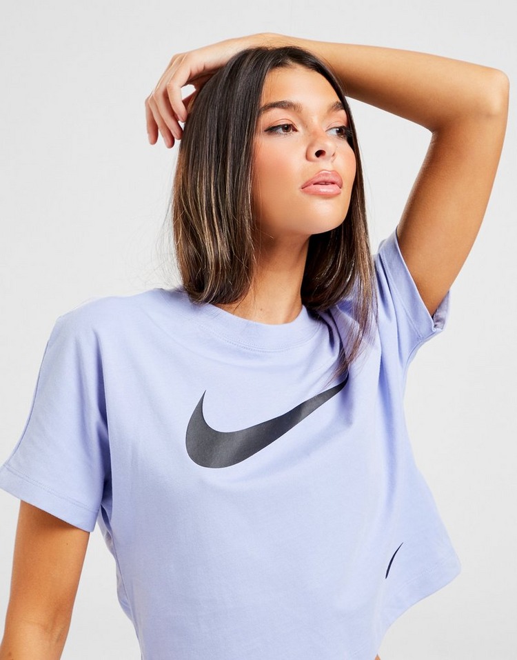 Buy Nike Swoosh Cropped T-Shirt Women's | JD Sports | JD Sports Ireland