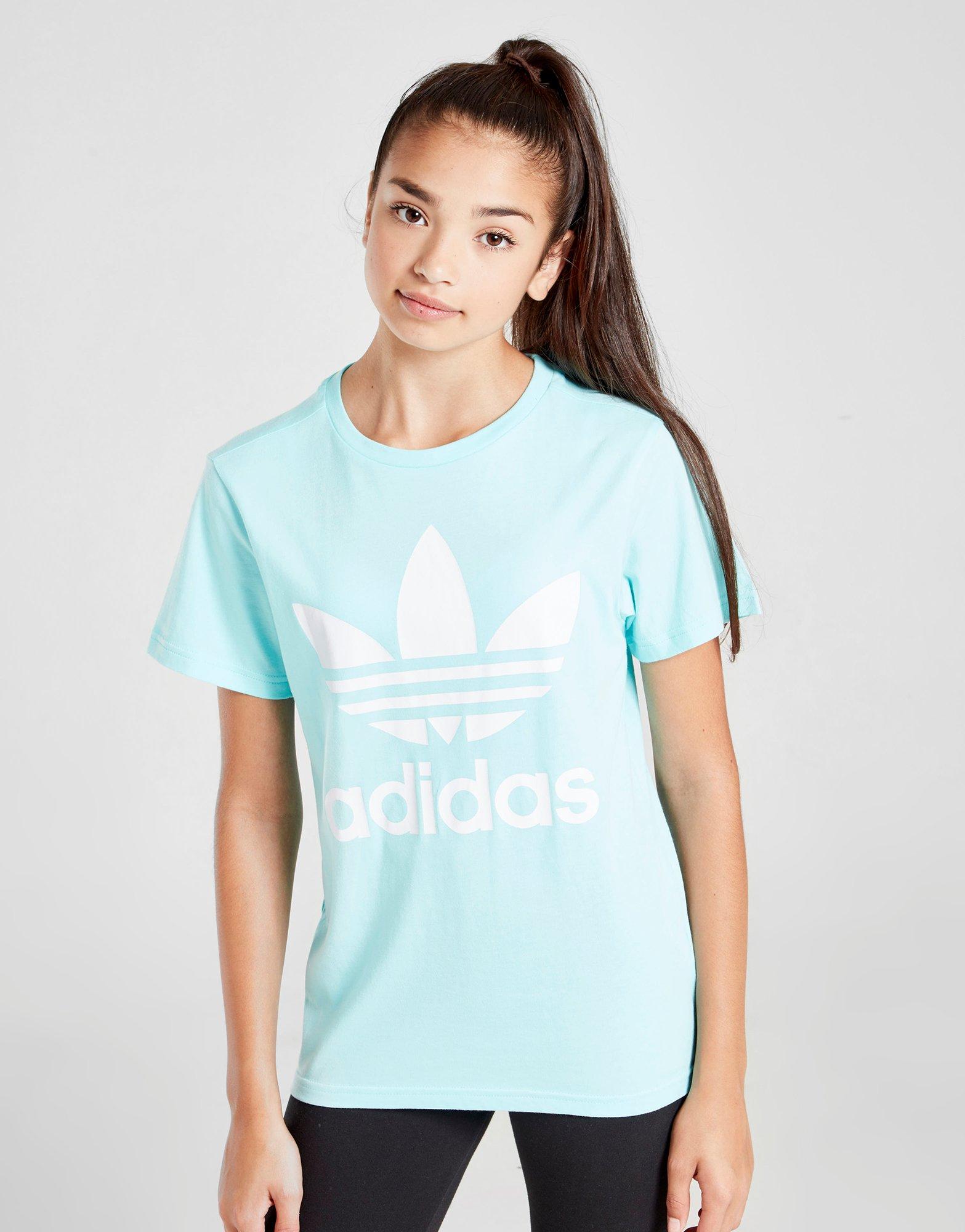 turquoise adidas shirt