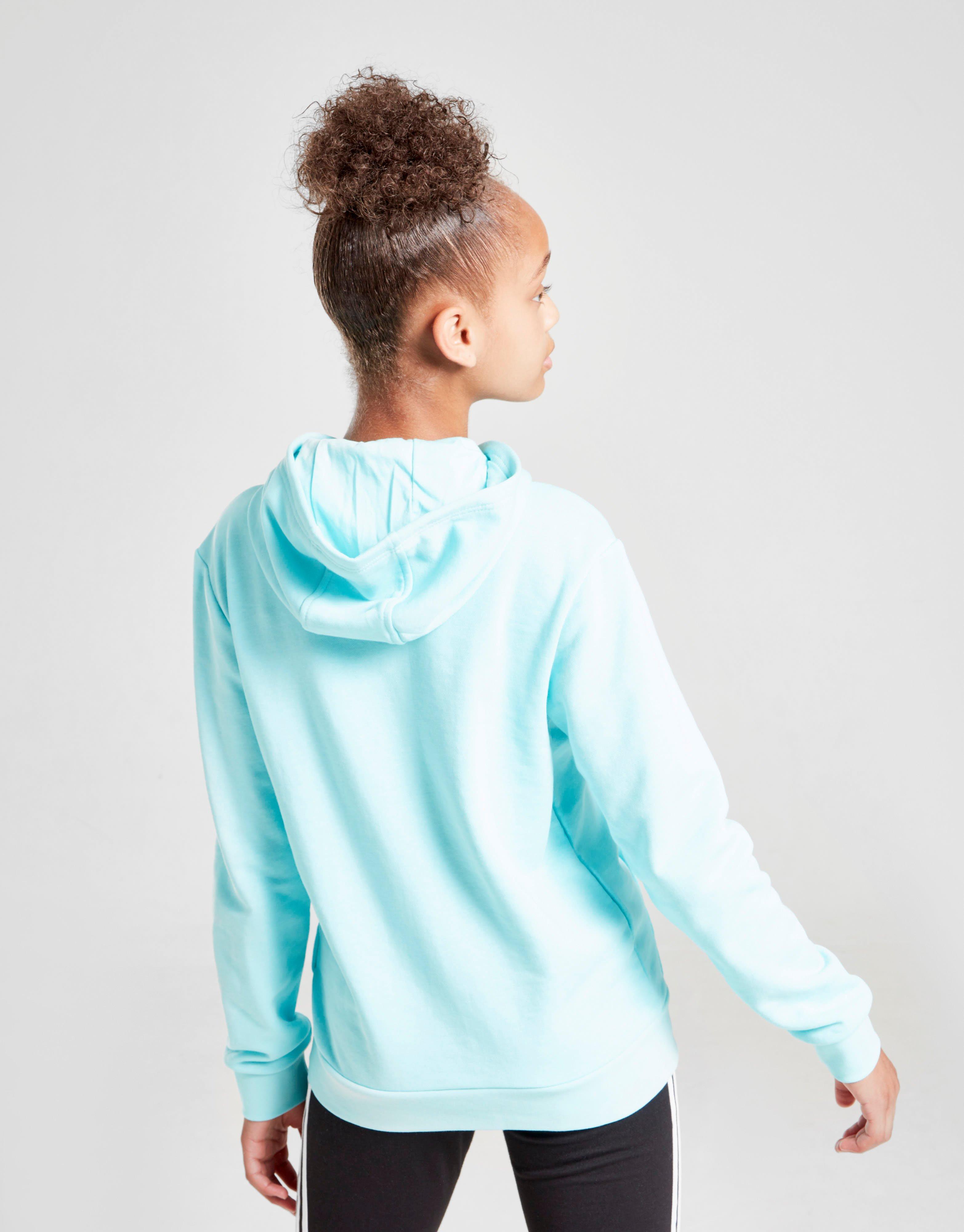 girls adidas trefoil hoodie