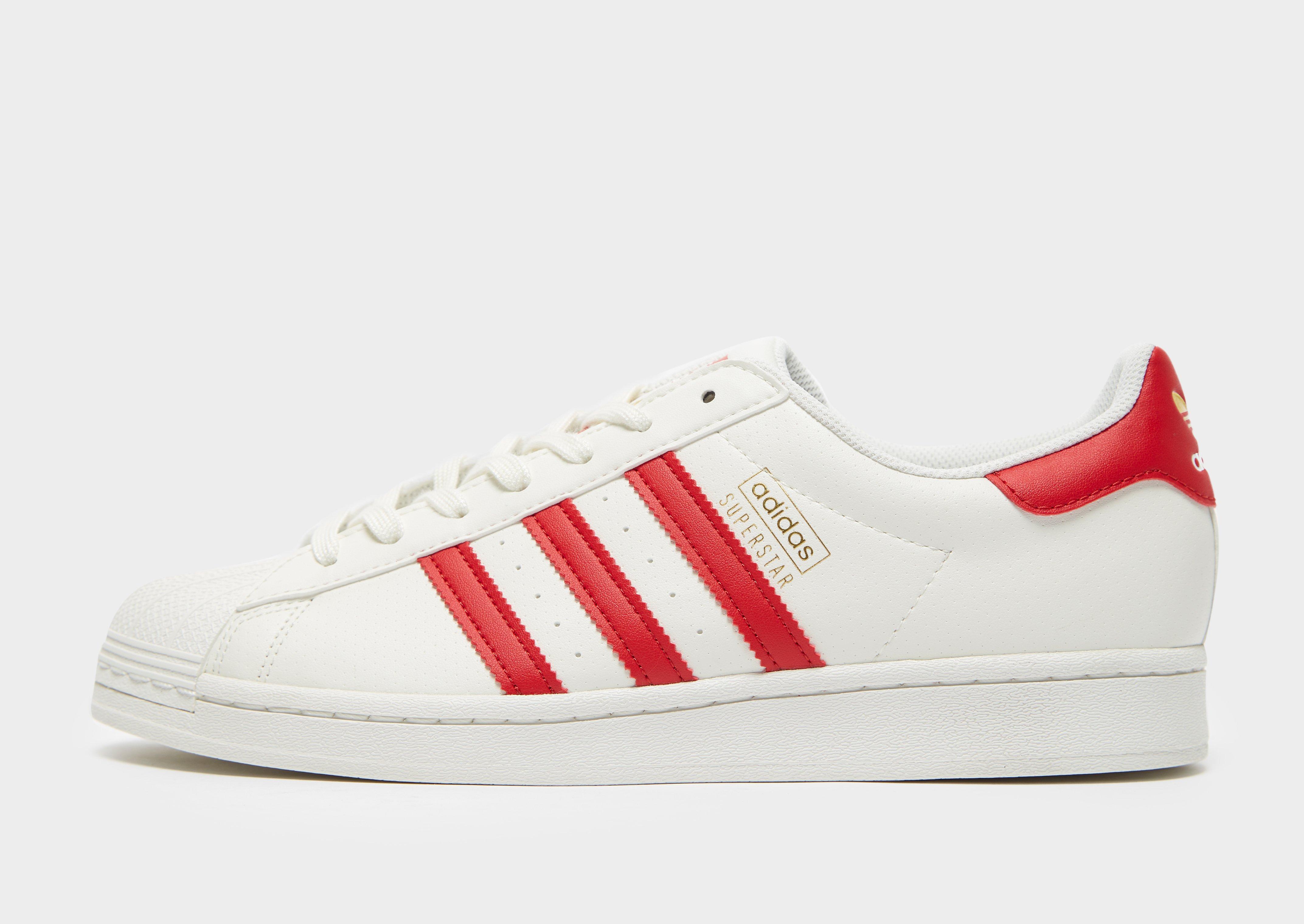 red shell toe adidas