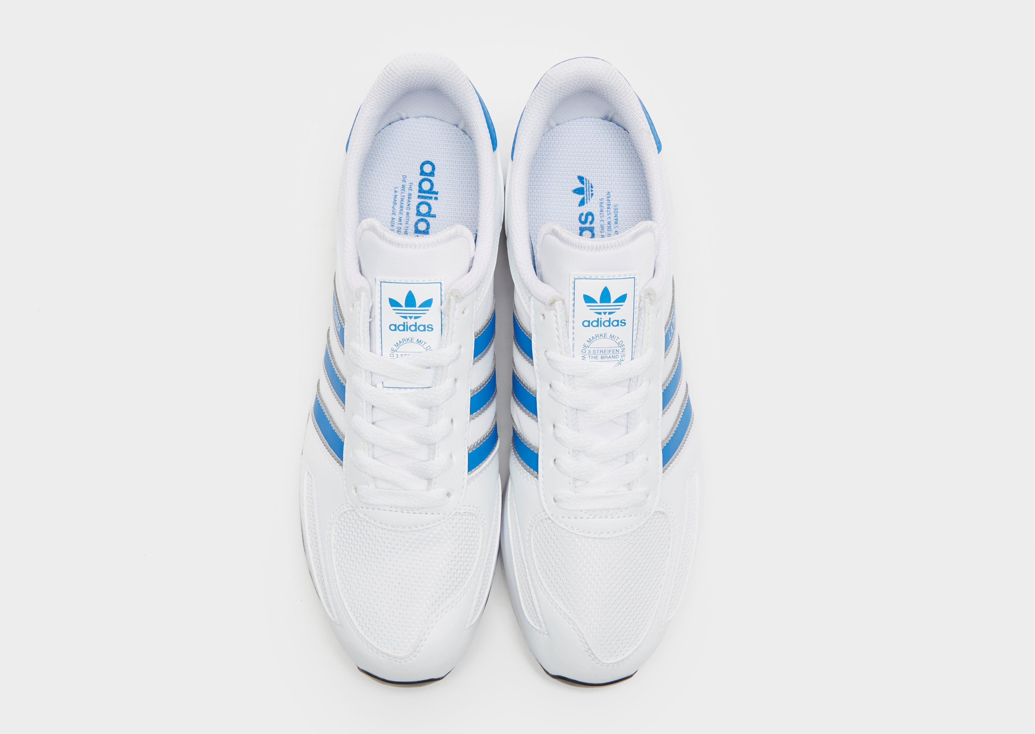 adidas la trainer white blue