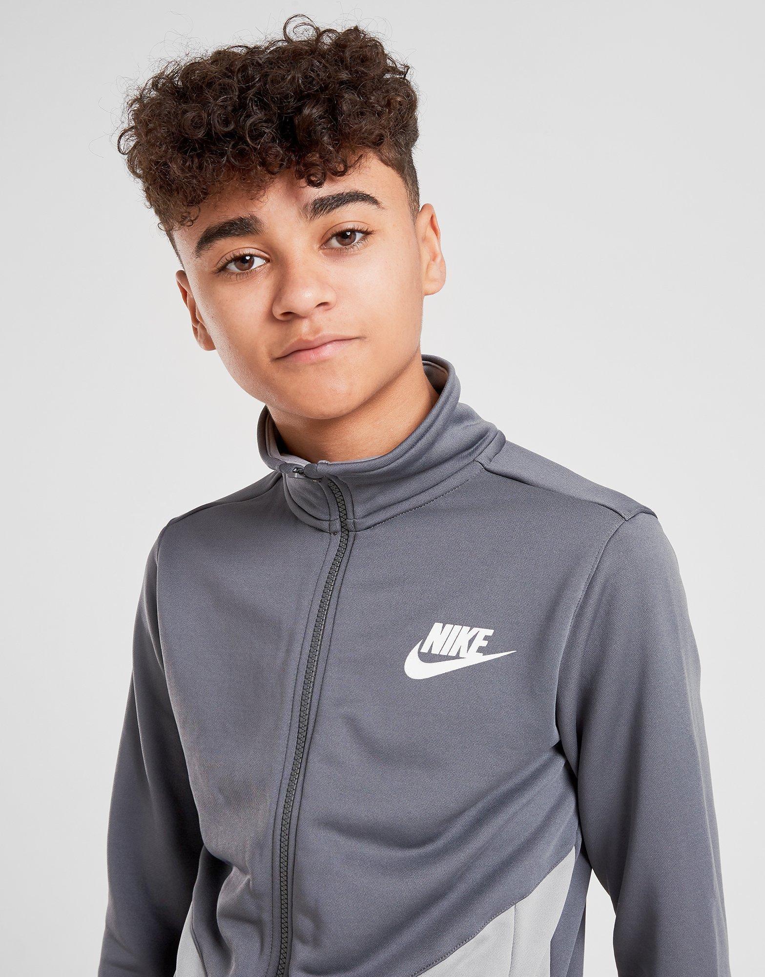 White Nike Futura Poly Tracksuit Junior 