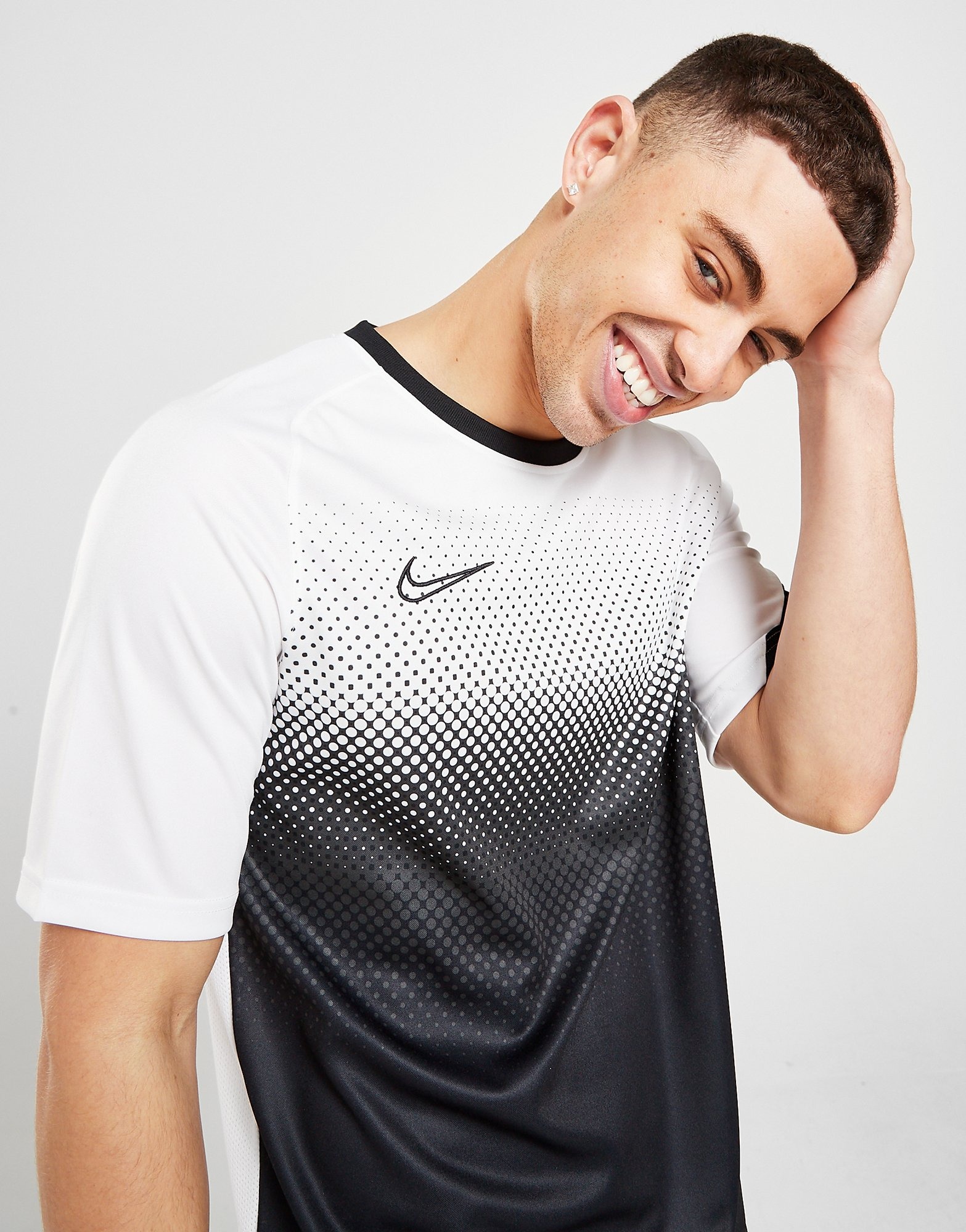 Buy White Nike DriFIT Academy Fade TShirt Men's JD Sports JD