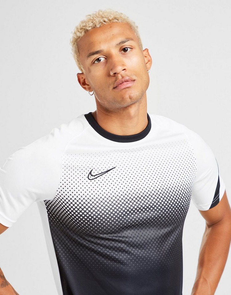 Buy White Nike Dri-FIT Academy Fade T-Shirt Men's | JD Sports | JD ...