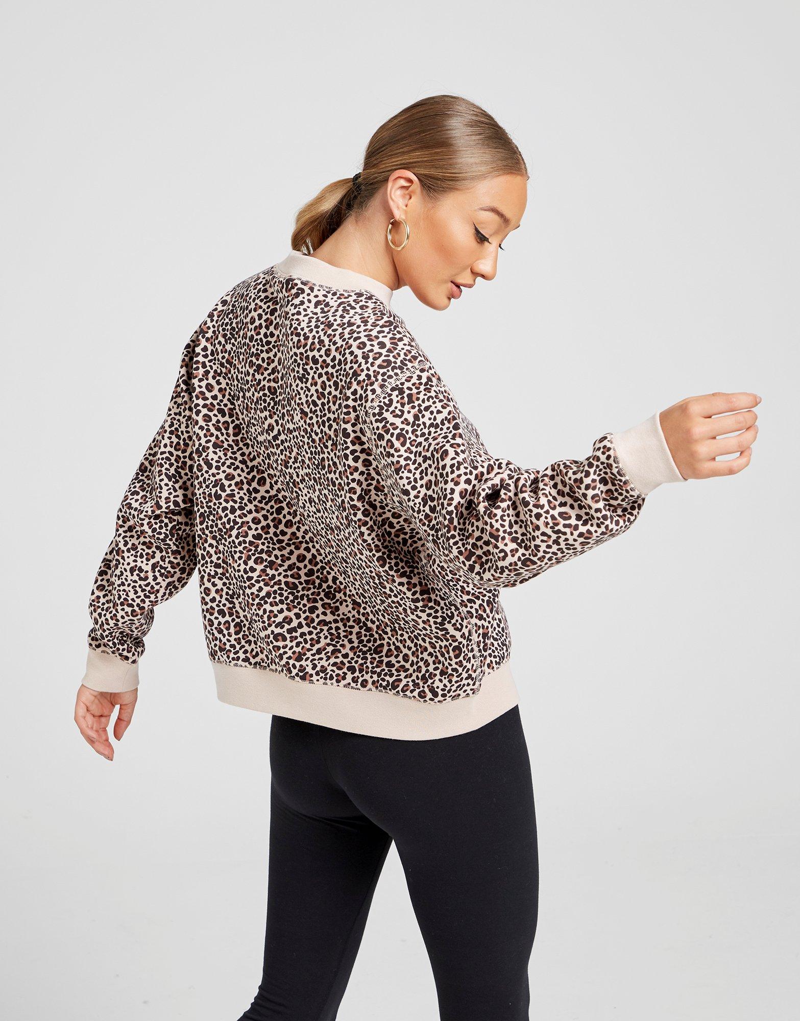 nike leopard sweater